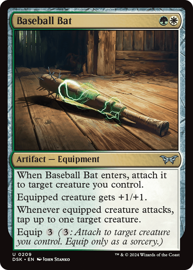 Batte de baseball — Duskmourn: House of Horror — Magic: The Gathering