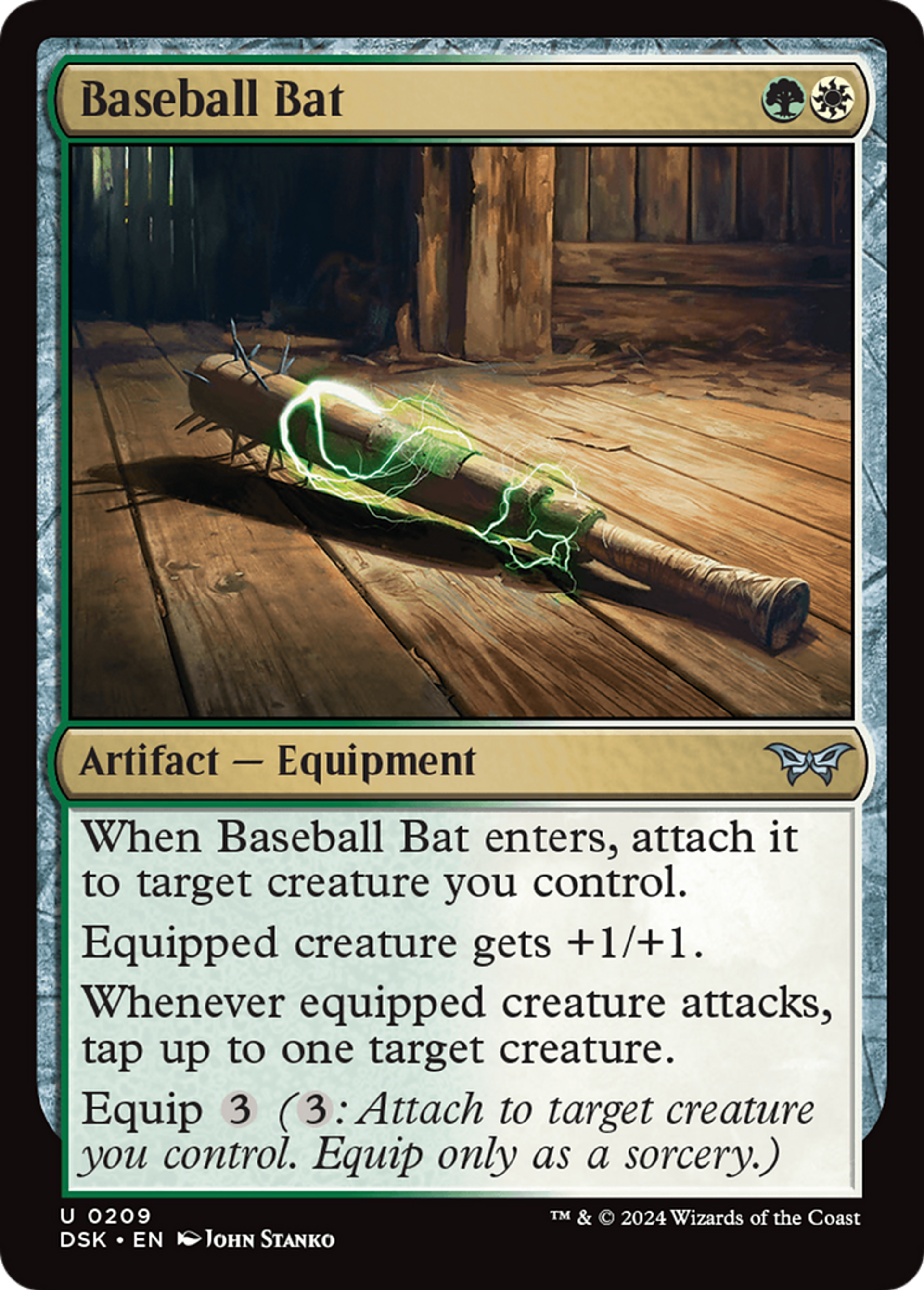 Batte de baseball — Duskmourn: House of Horror — Magic: The Gathering