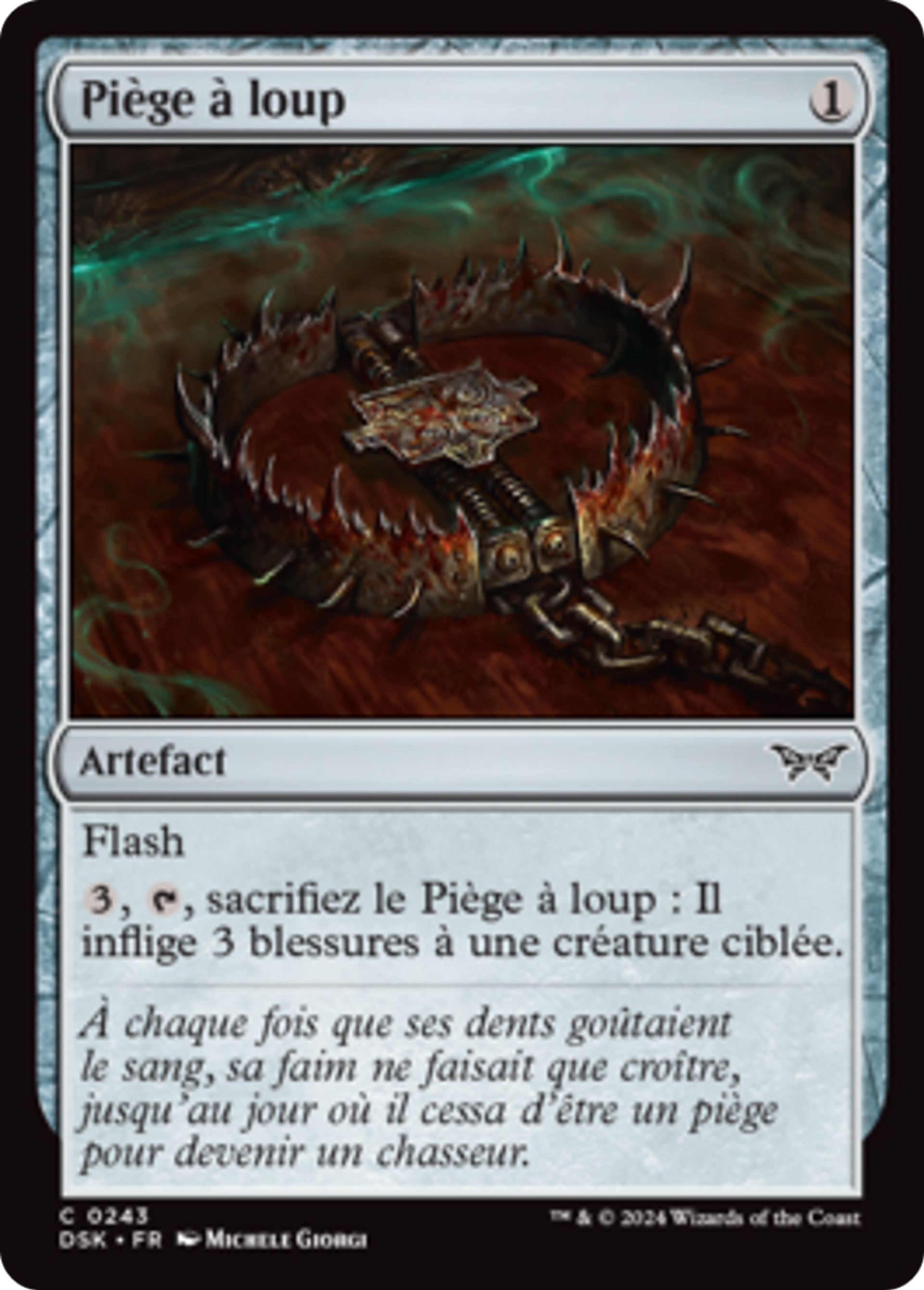Piège à loup — Duskmourn: House of Horror — Magic: The Gathering