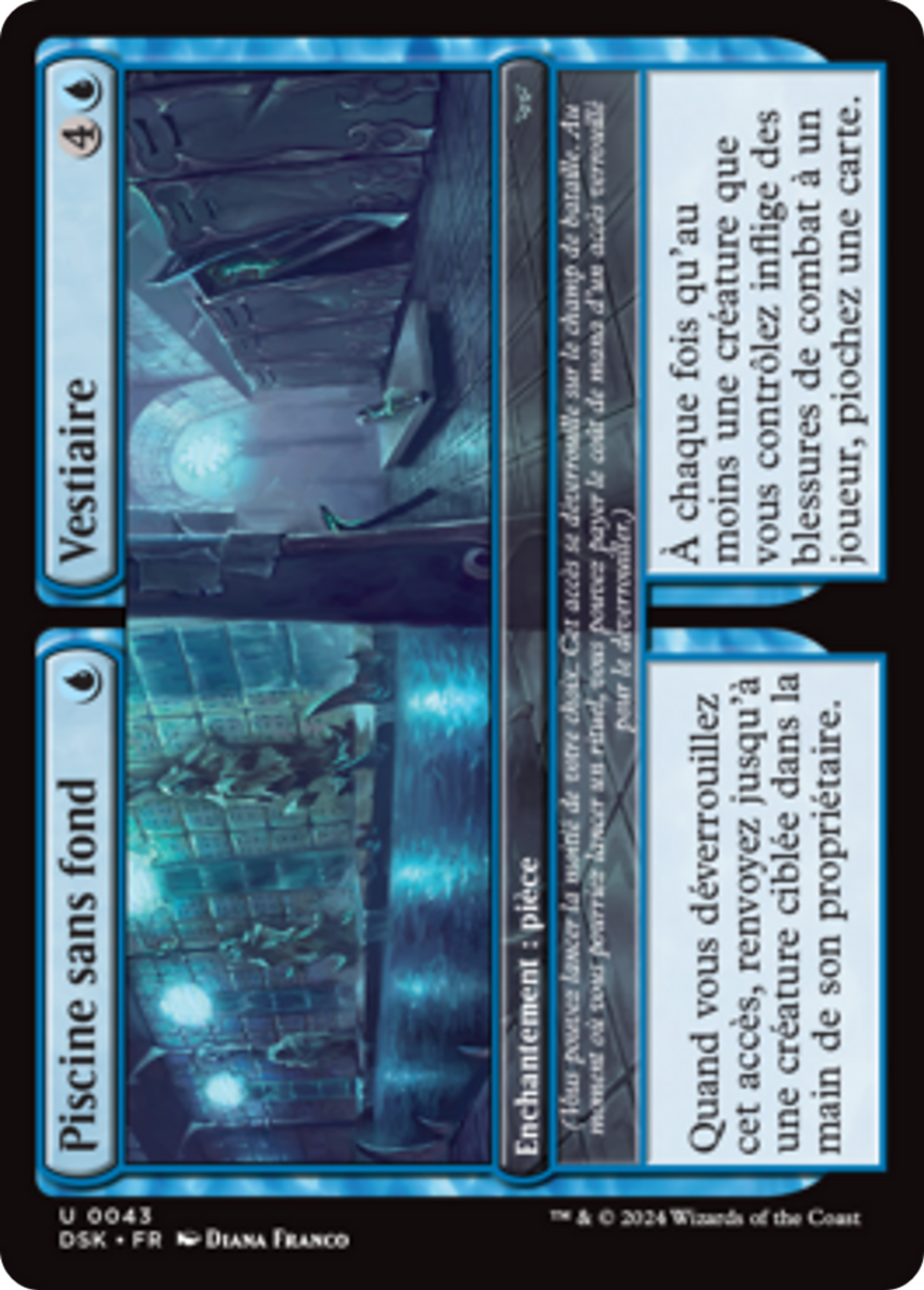 Piscine sans fond // Vestiaire — Duskmourn: House of Horror — Magic: The Gathering