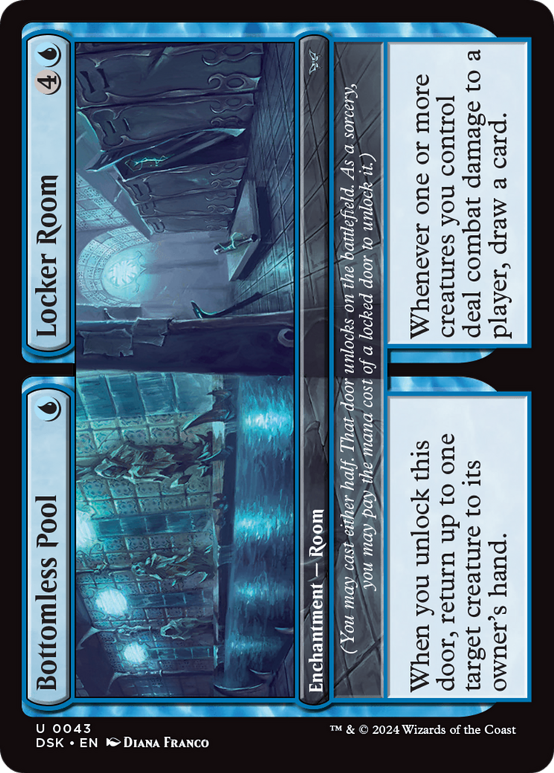 Piscine sans fond // Vestiaire — Duskmourn: House of Horror — Magic: The Gathering