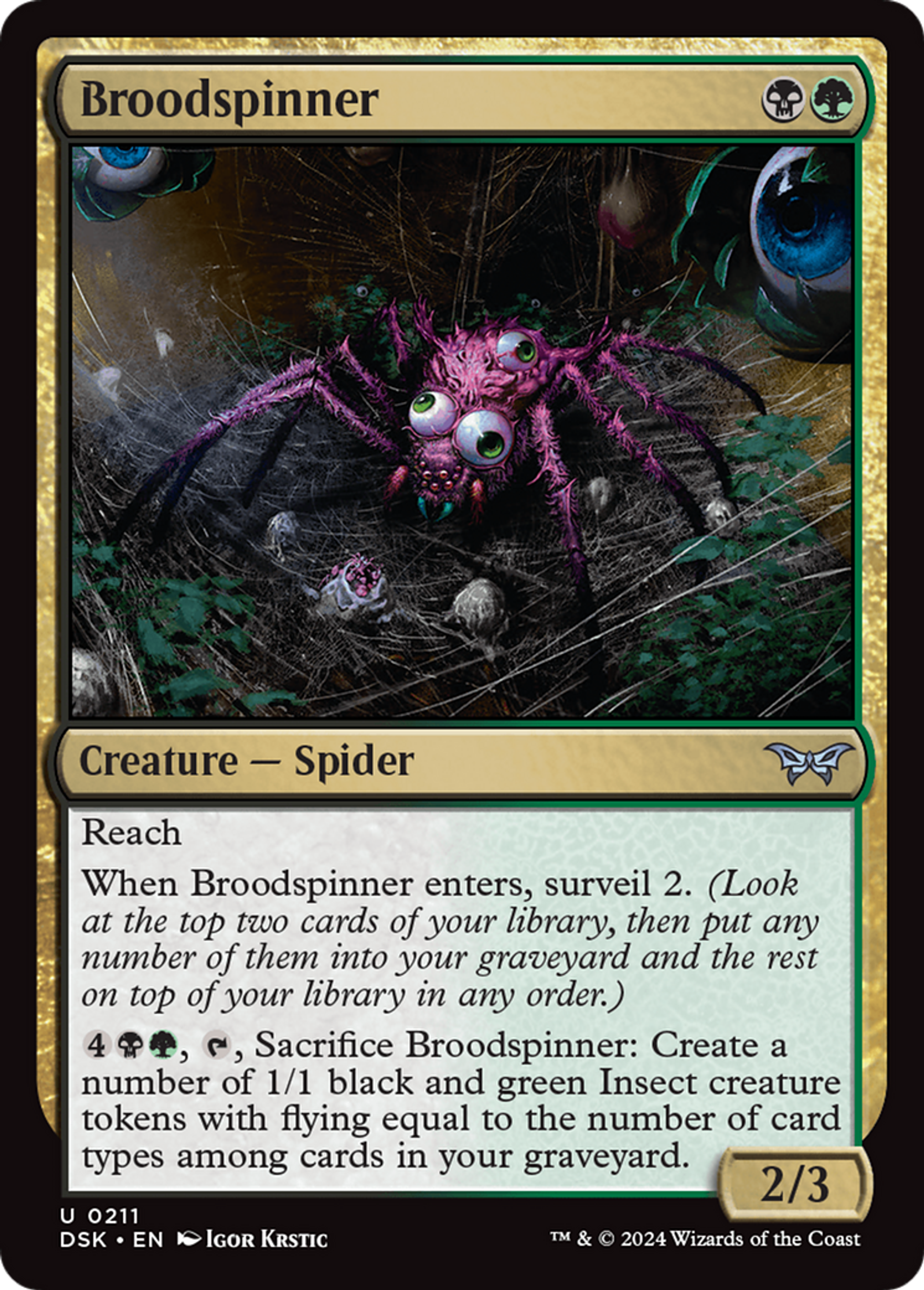 Fileuse d'engeance — Duskmourn: House of Horror — Magic: The Gathering