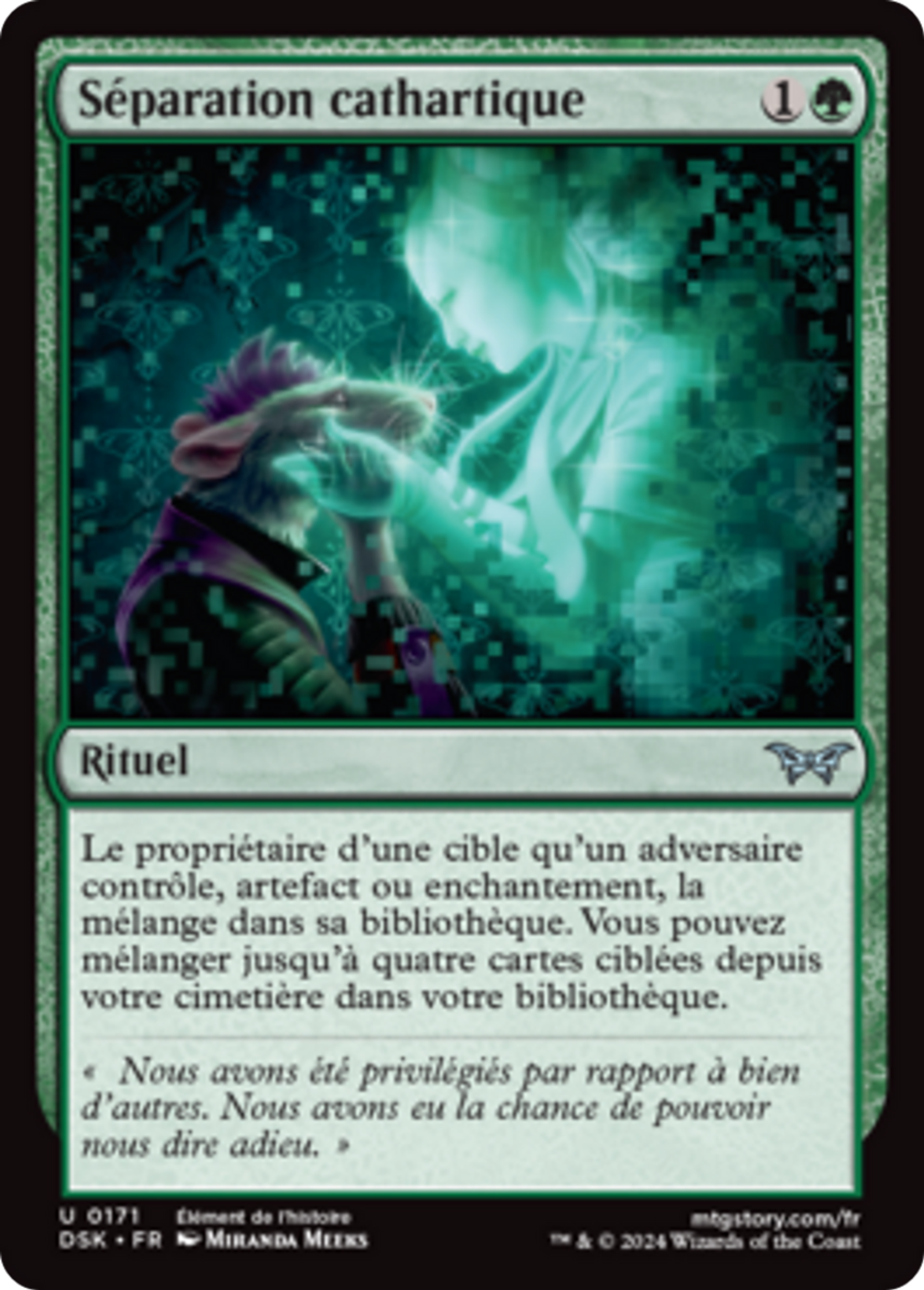 Séparation cathartique — Duskmourn: House of Horror — Magic: The Gathering