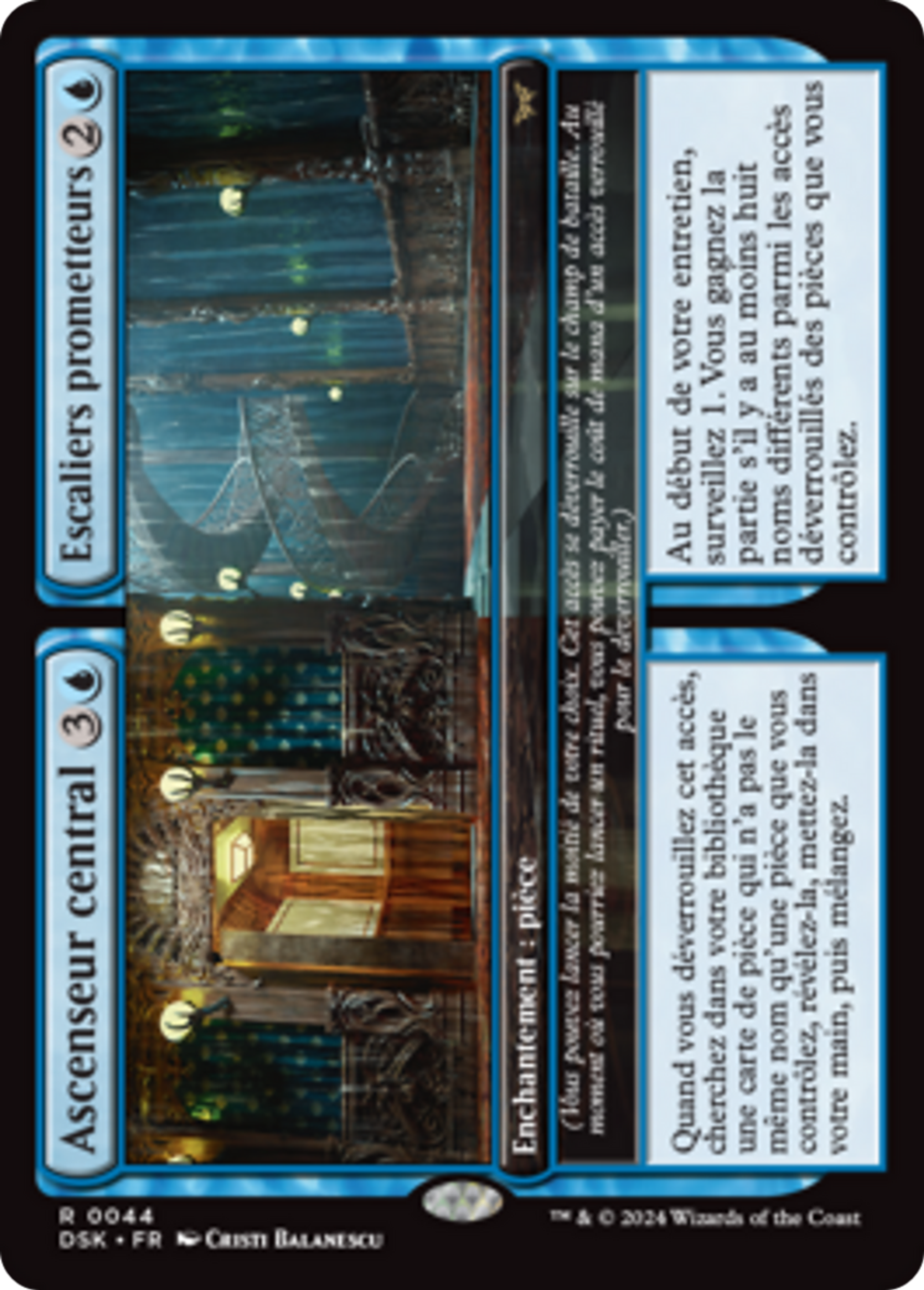 Ascenseur central // Escaliers prometteurs — Duskmourn: House of Horror — Magic: The Gathering
