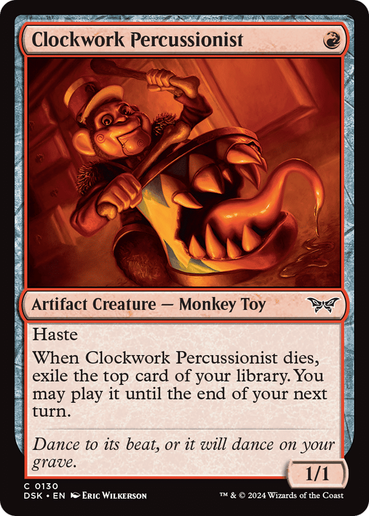 Clockwork Percussionist — Duskmourn: House of Horror — Magic: The Gathering