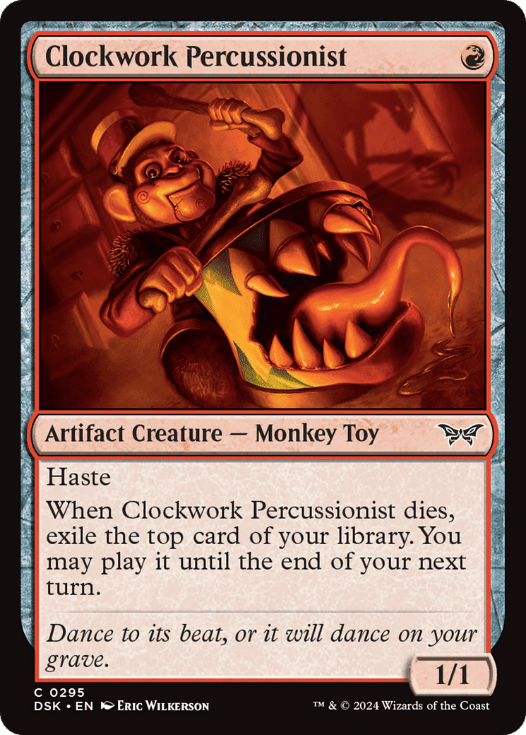 Clockwork Percussionist — Duskmourn: House of Horror — Magic: The Gathering