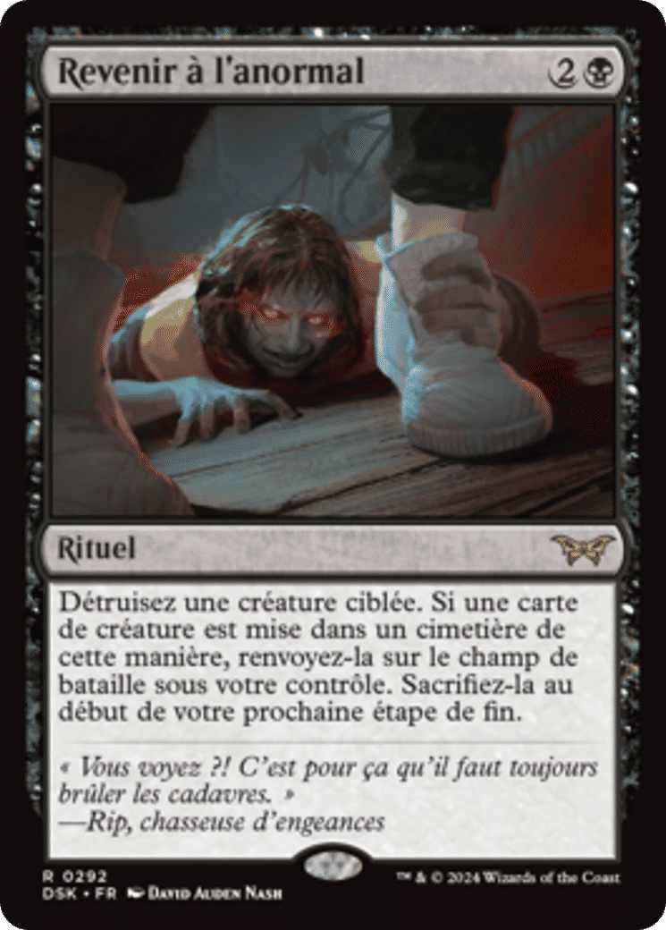 Revenir à l'anormal — Duskmourn: House of Horror — Magic: The Gathering