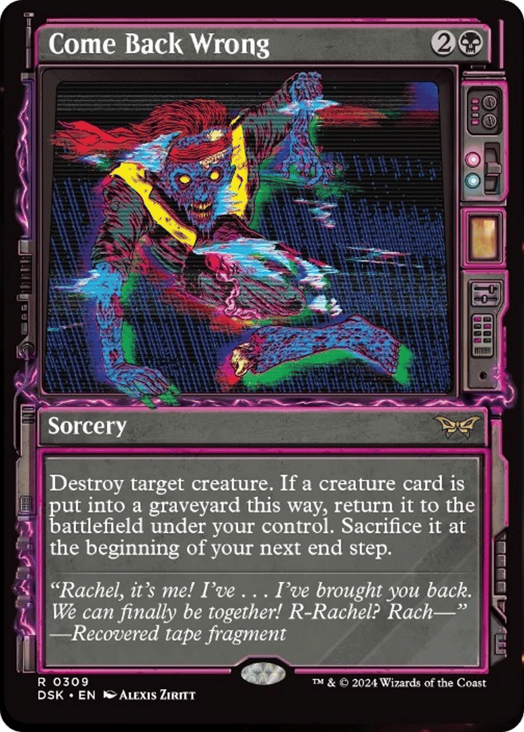 Come Back Wrong — Duskmourn: House of Horror — Magic: The Gathering