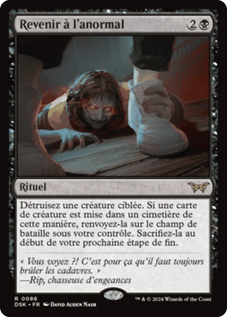 Revenir à l'anormal — Duskmourn: House of Horror — Magic: The Gathering