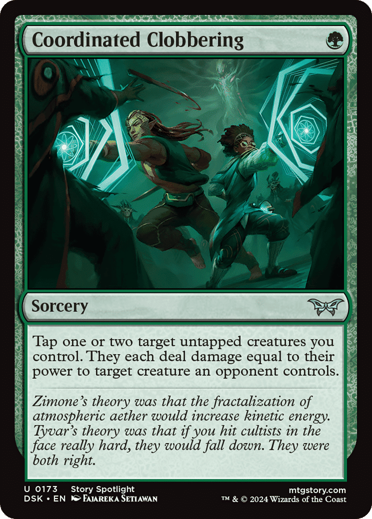 Coordinated Clobbering — Duskmourn: House of Horror — Magic: The Gathering