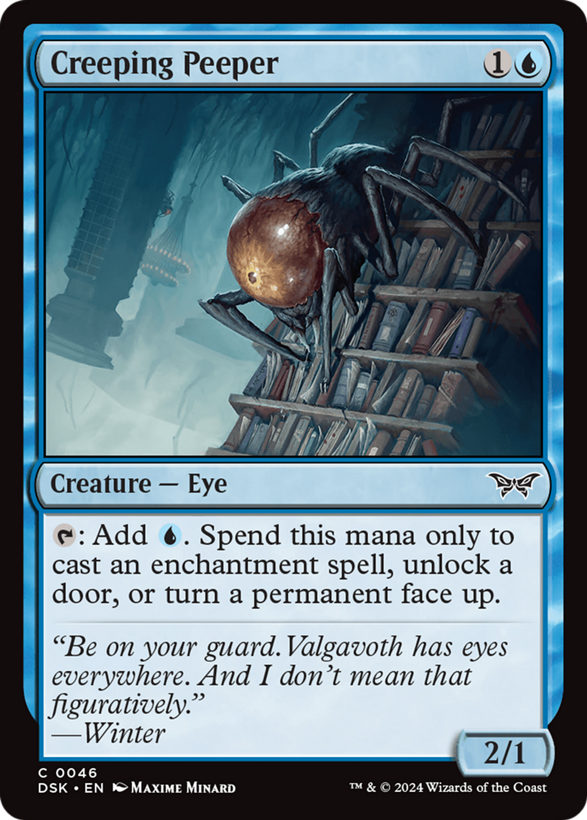 Creeping Peeper — Duskmourn: House of Horror — Magic: The Gathering