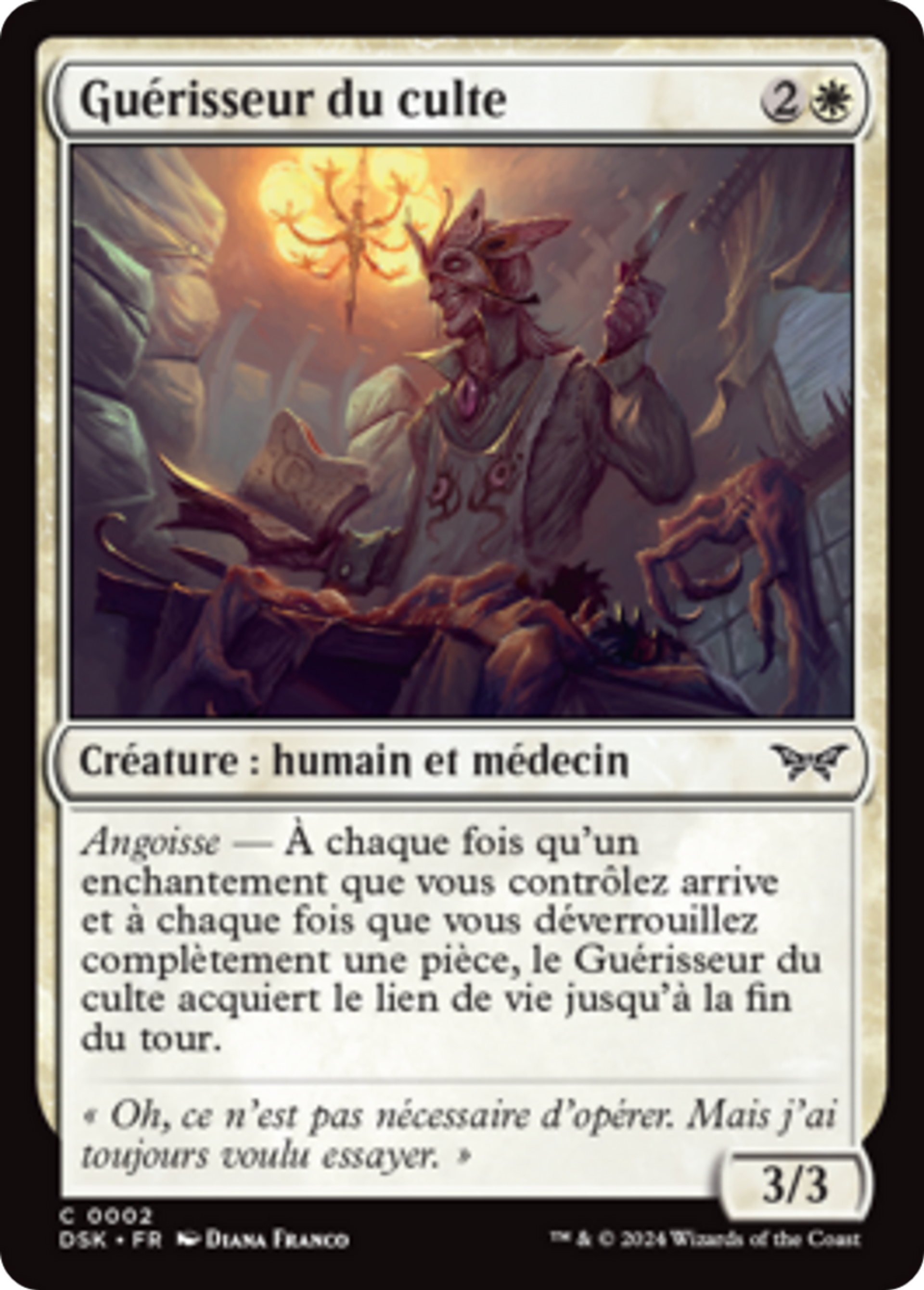 Guérisseur du culte — Duskmourn: House of Horror — Magic: The Gathering