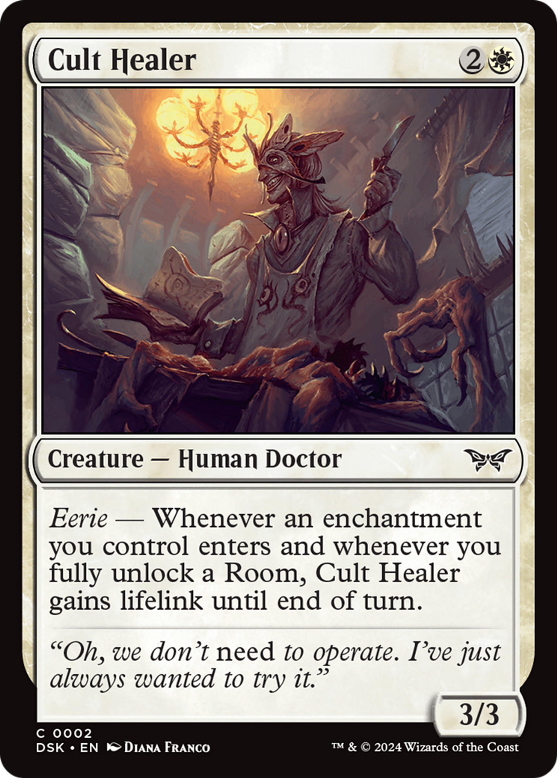 Cult Healer — Duskmourn: House of Horror — Magic: The Gathering