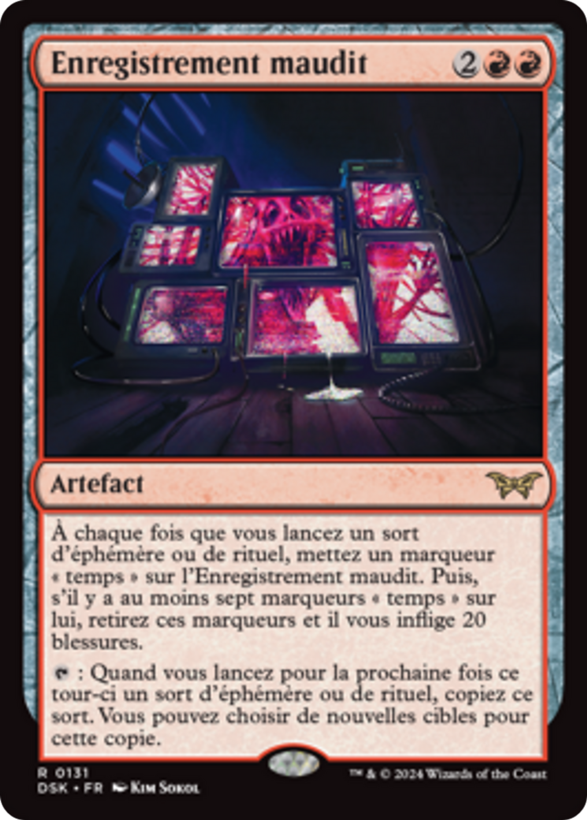 Enregistrement maudit — Duskmourn: House of Horror — Magic: The Gathering