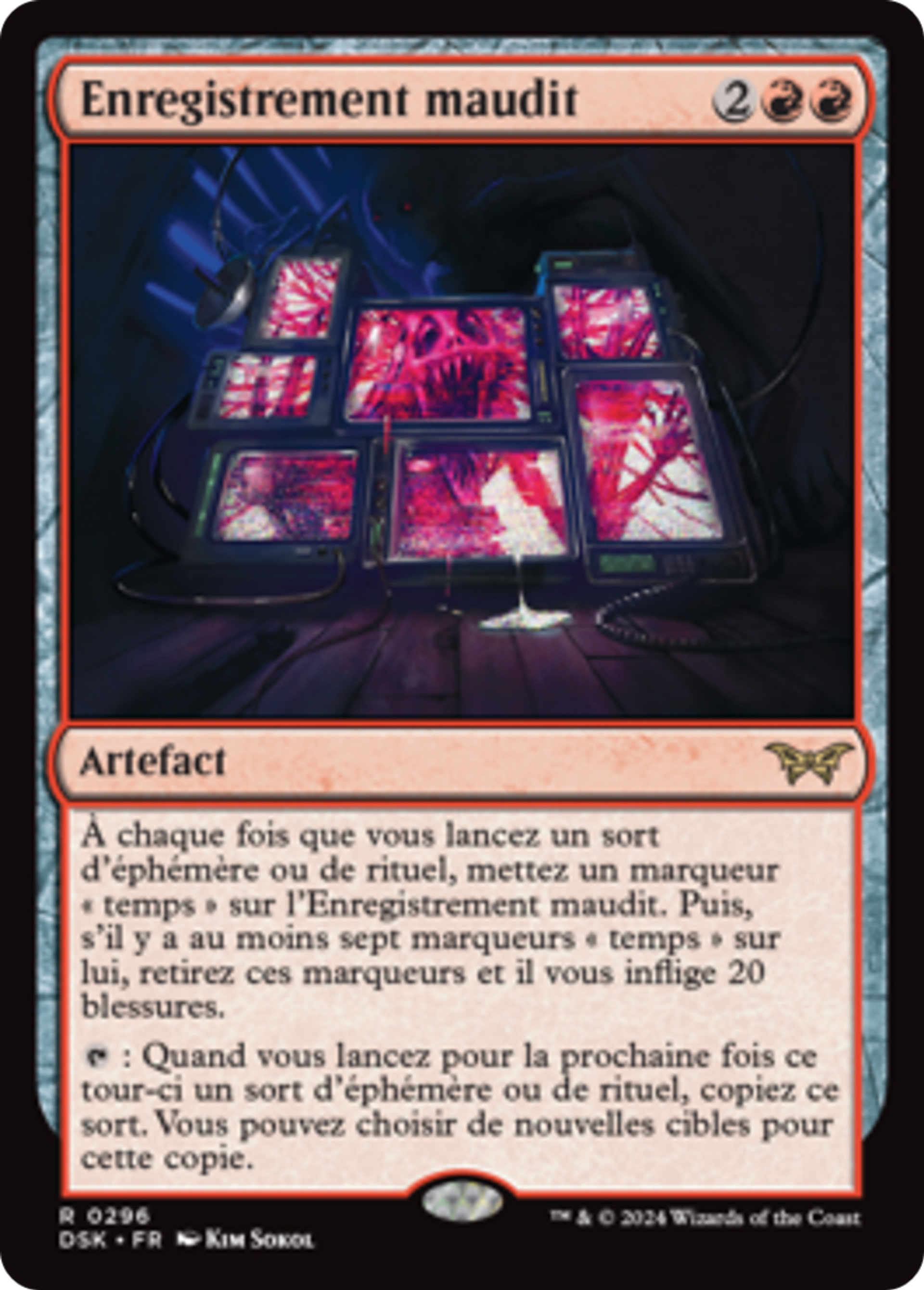 Enregistrement maudit — Duskmourn: House of Horror — Magic: The Gathering