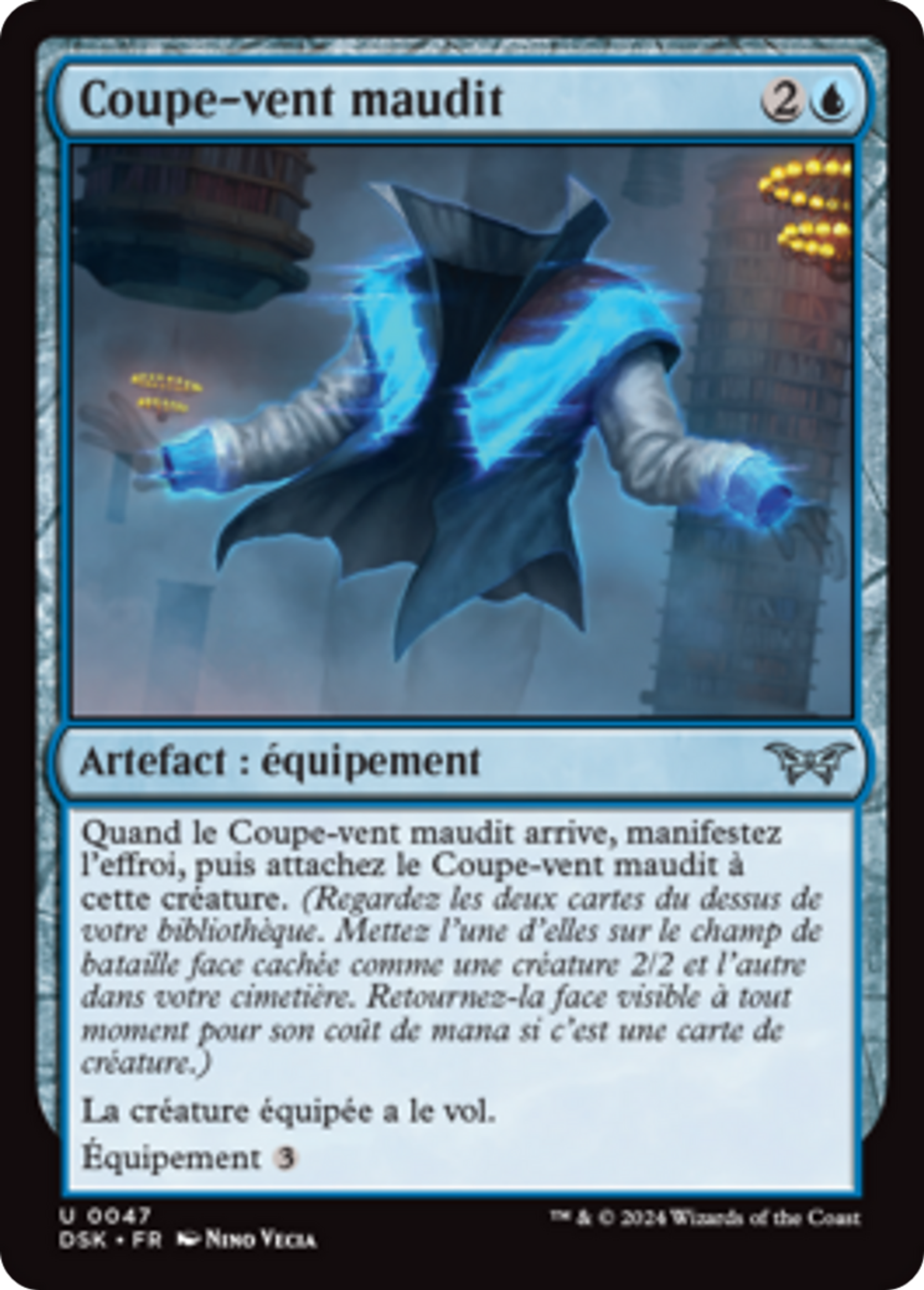 Coupe-vent maudit — Duskmourn: House of Horror — Magic: The Gathering