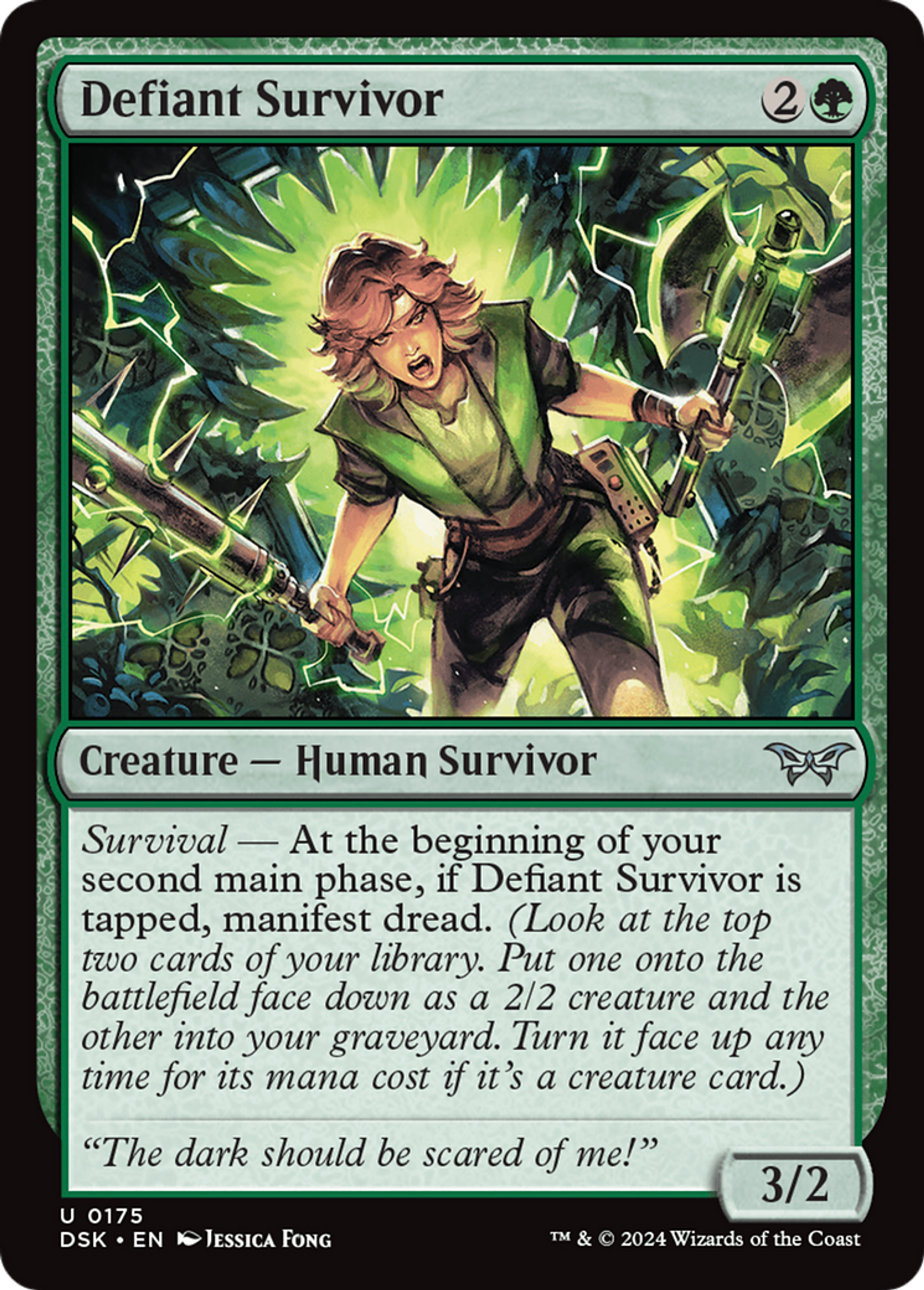 Survivante provocatrice — Duskmourn: House of Horror — Magic: The Gathering
