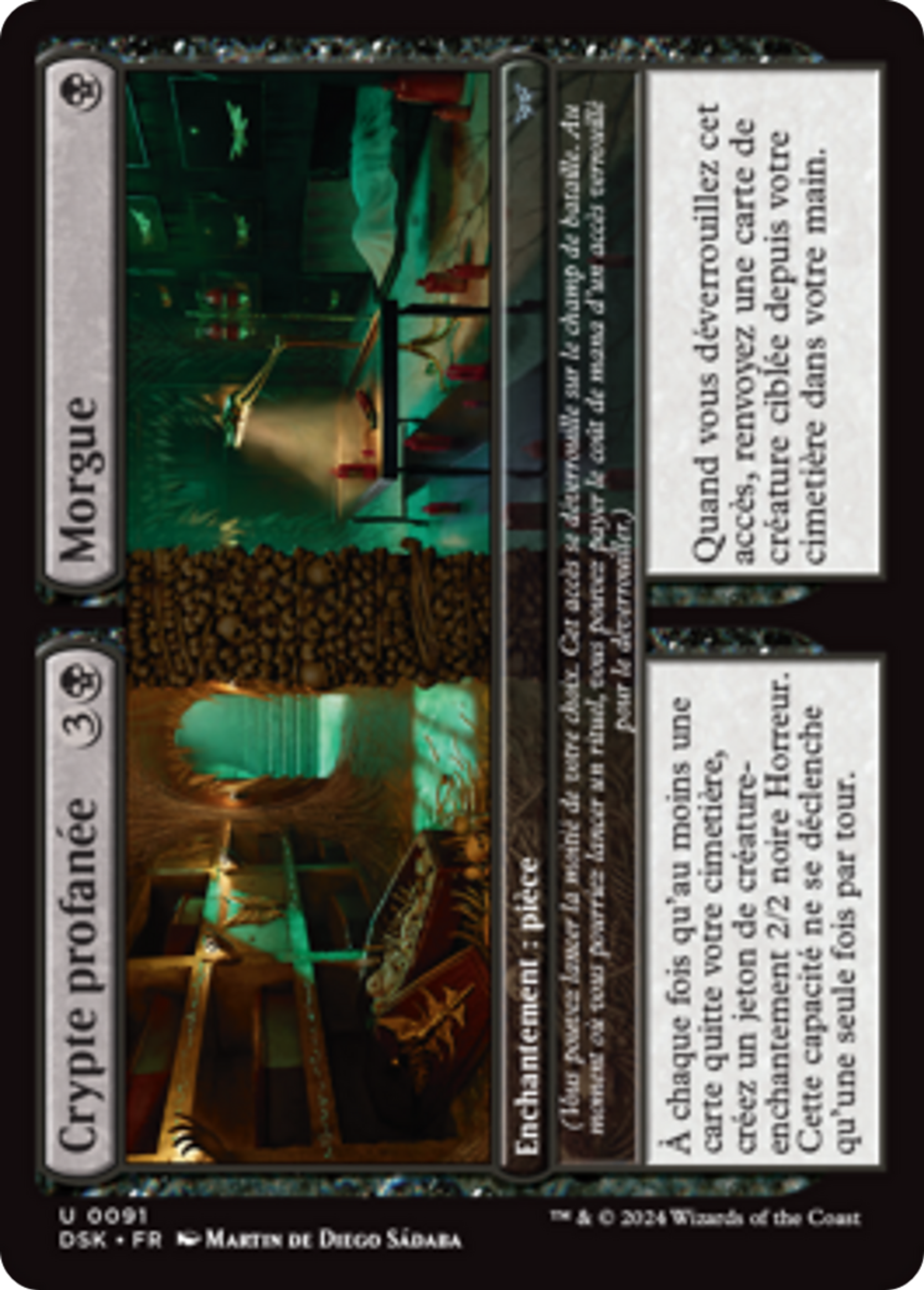 Crypte profanée // Morgue — Duskmourn: House of Horror — Magic: The Gathering