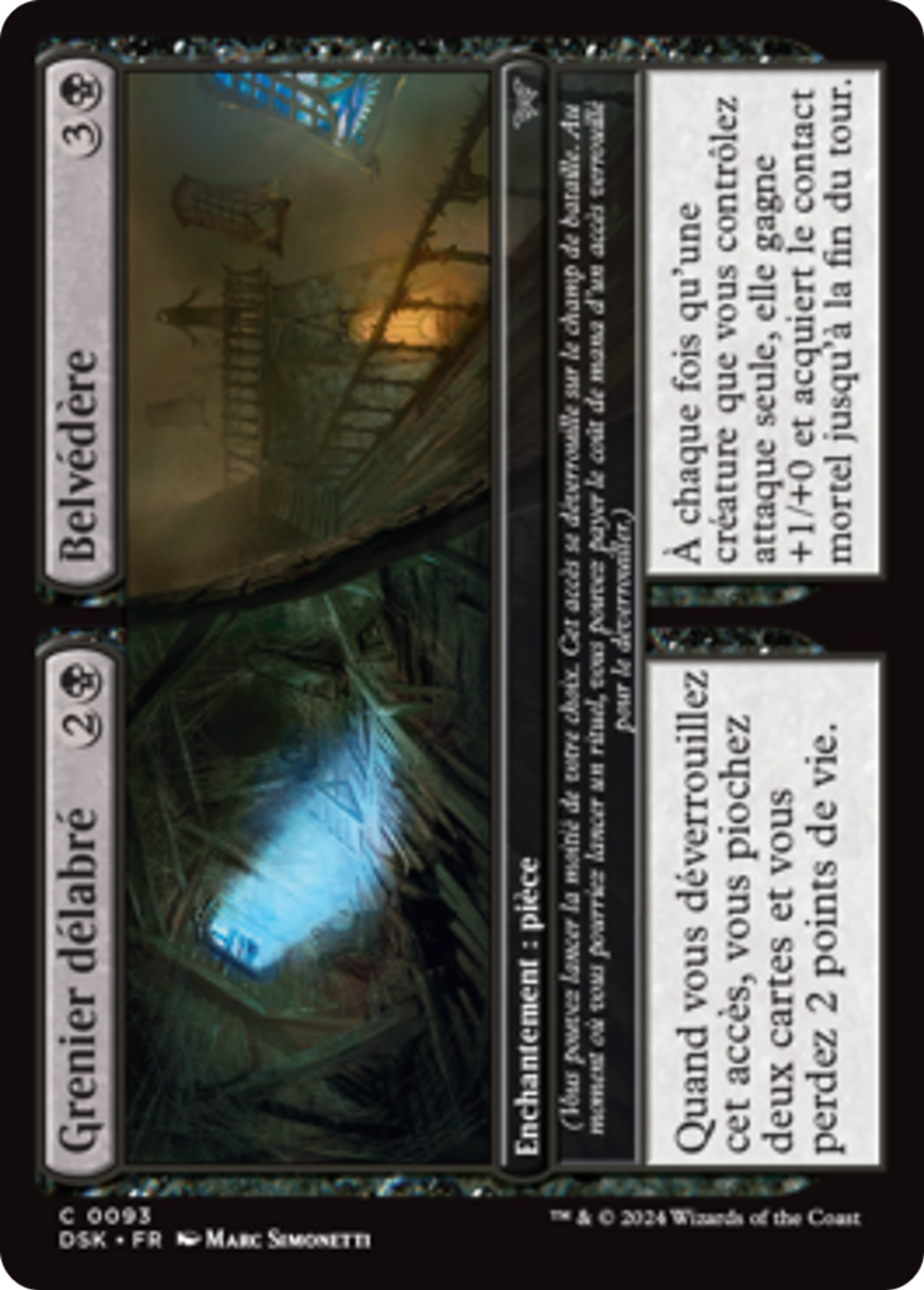 Grenier délabré // Belvédère — Duskmourn: House of Horror — Magic: The Gathering