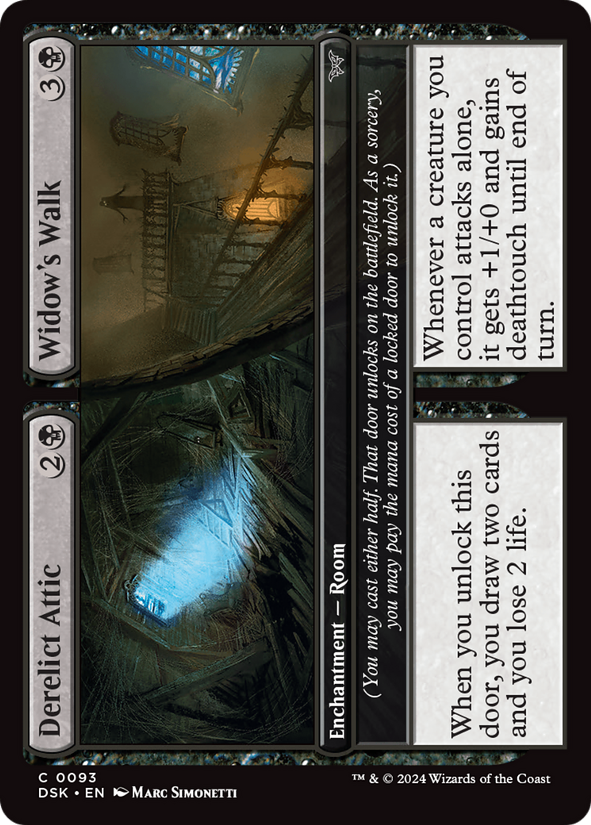 Grenier délabré // Belvédère — Duskmourn: House of Horror — Magic: The Gathering