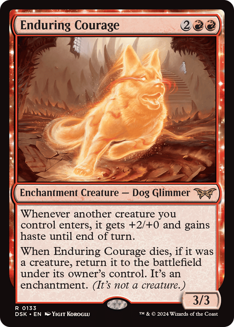 Enduring Courage — Duskmourn: House of Horror — Magic: The Gathering