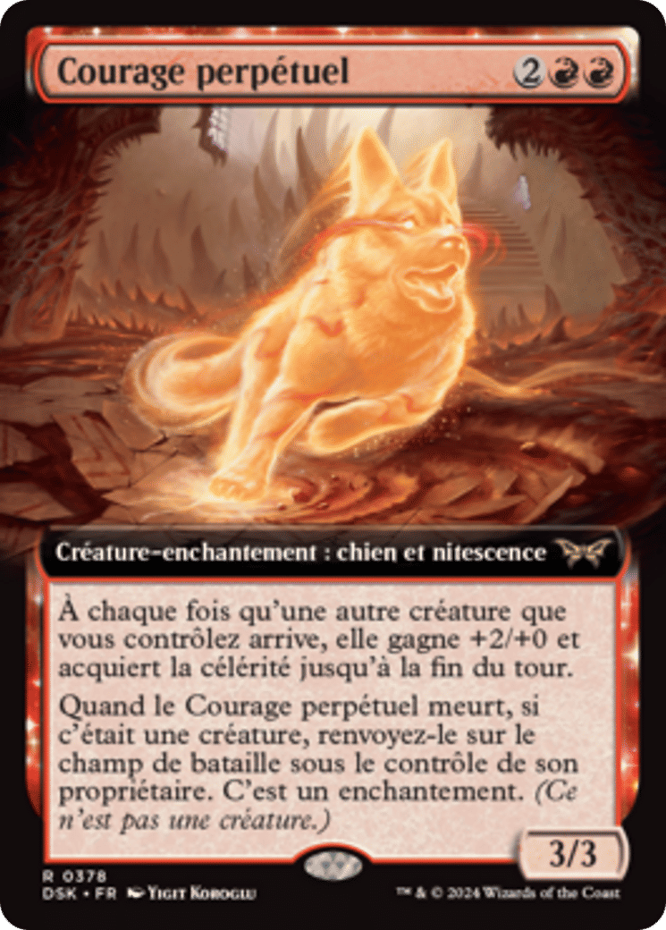 Courage perpétuel — Duskmourn: House of Horror — Magic: The Gathering