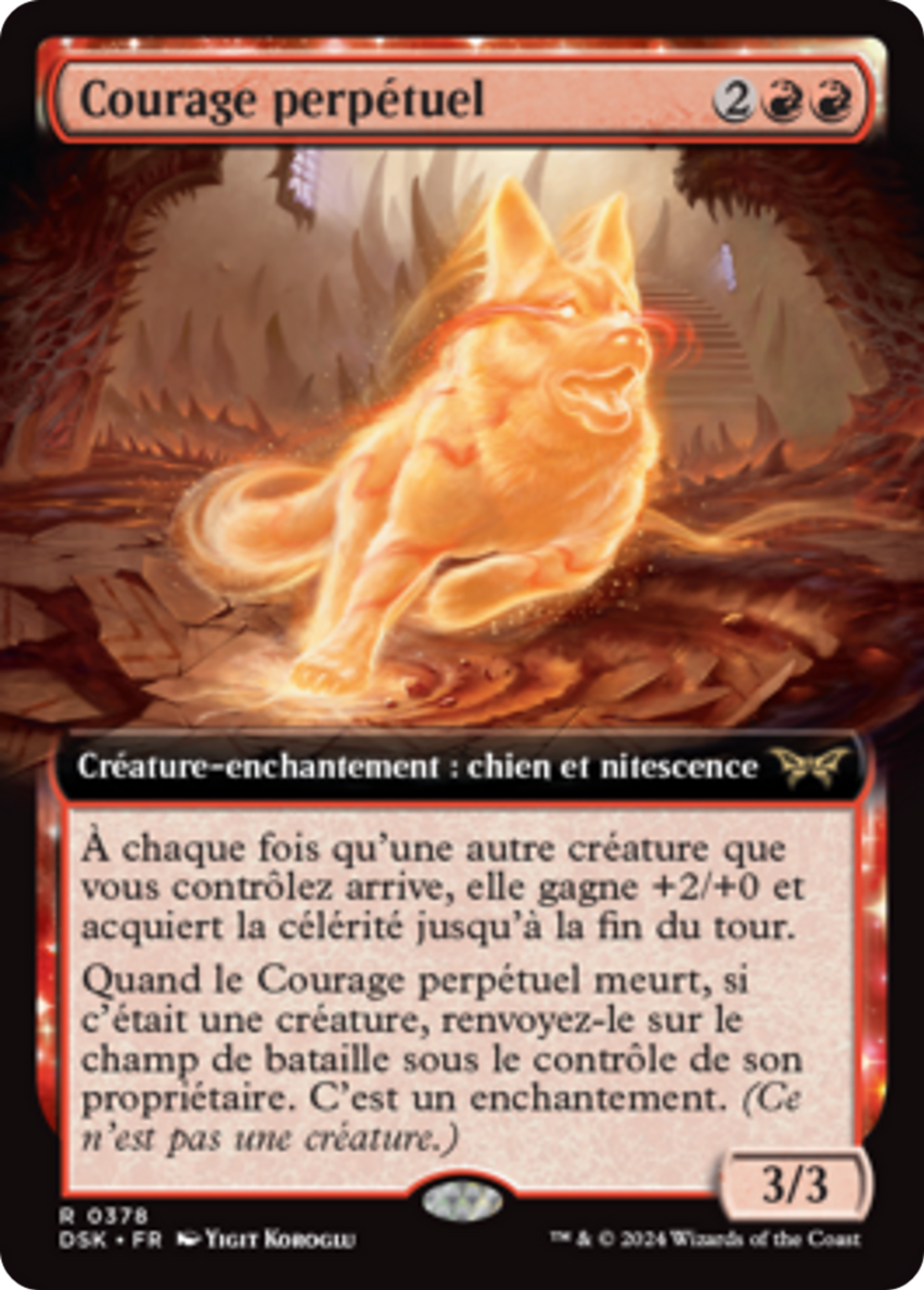 Courage perpétuel — Duskmourn: House of Horror — Magic: The Gathering