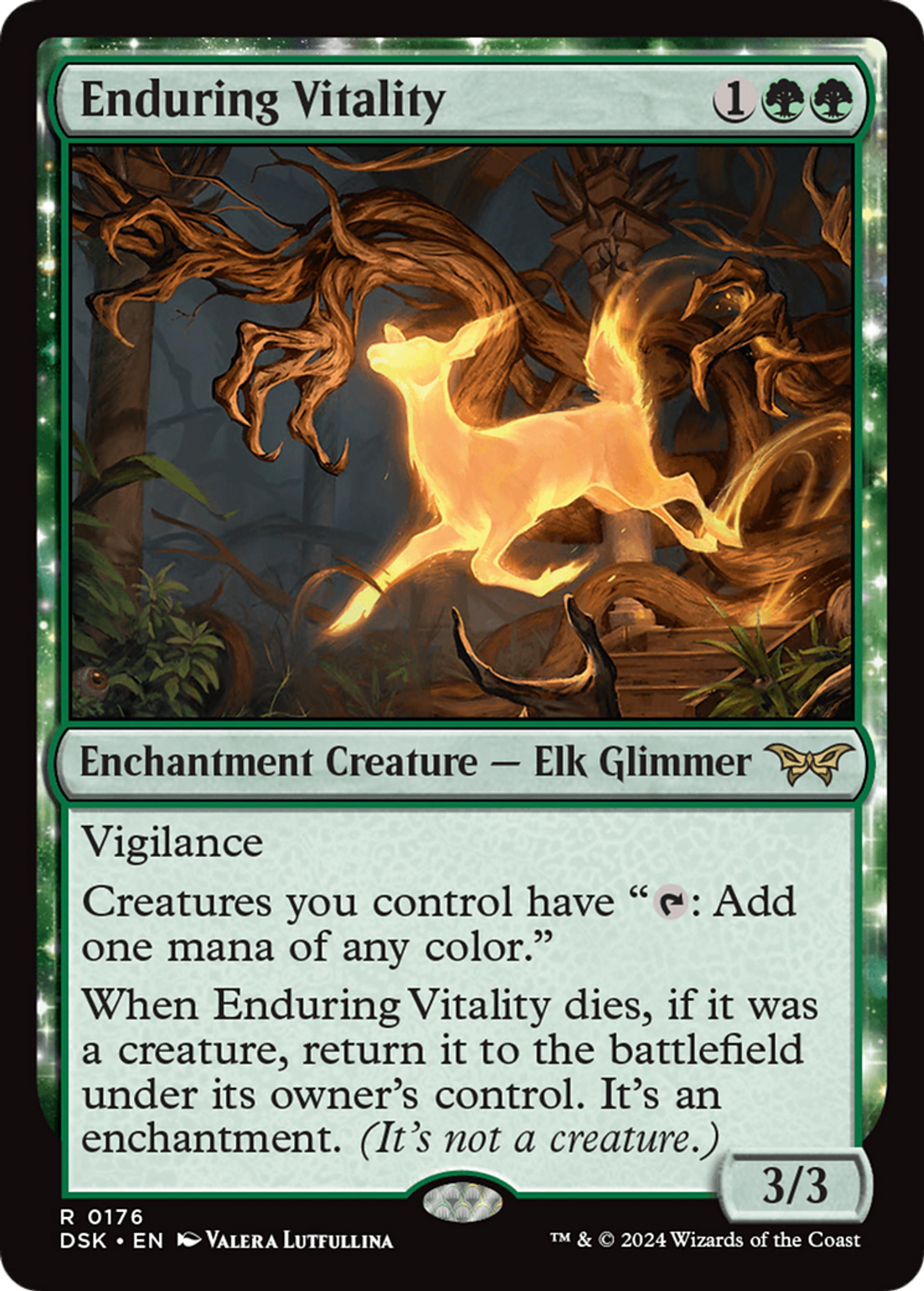 Enduring Vitality — Duskmourn: House of Horror — Magic: The Gathering