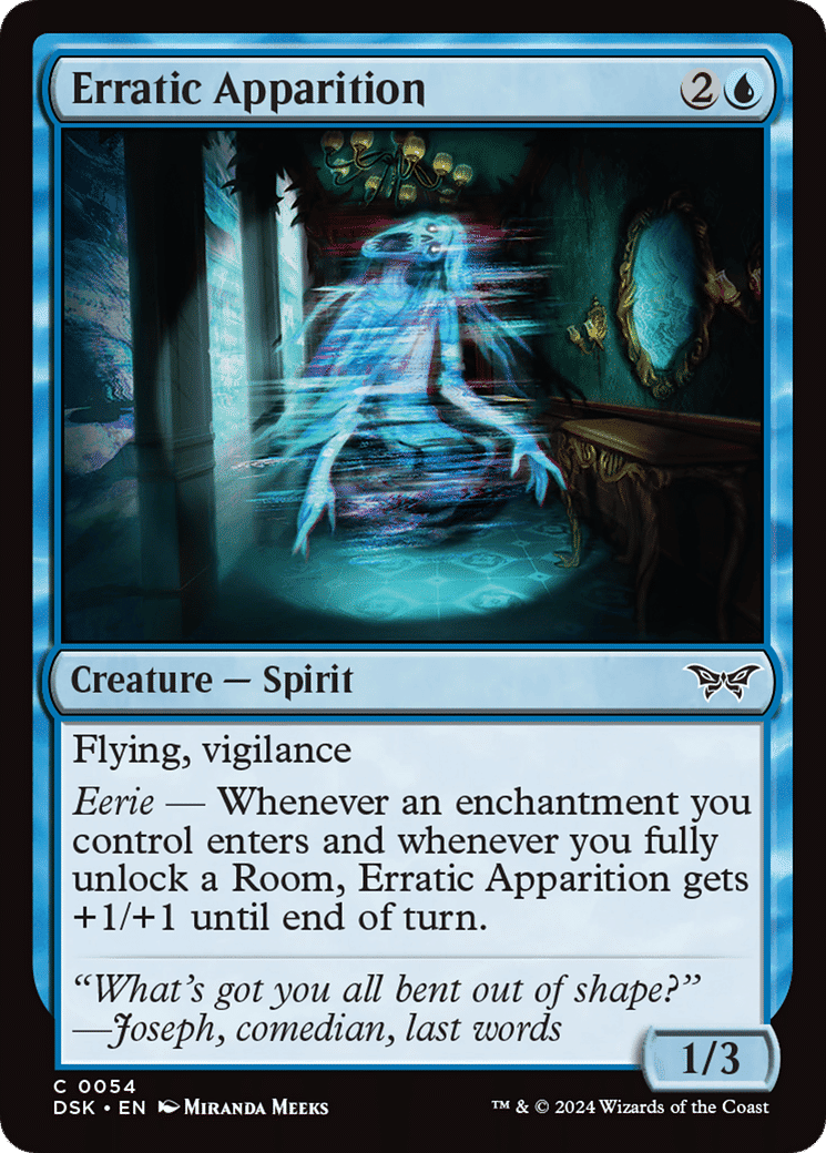Erratic Apparition — Duskmourn: House of Horror — Magic: The Gathering