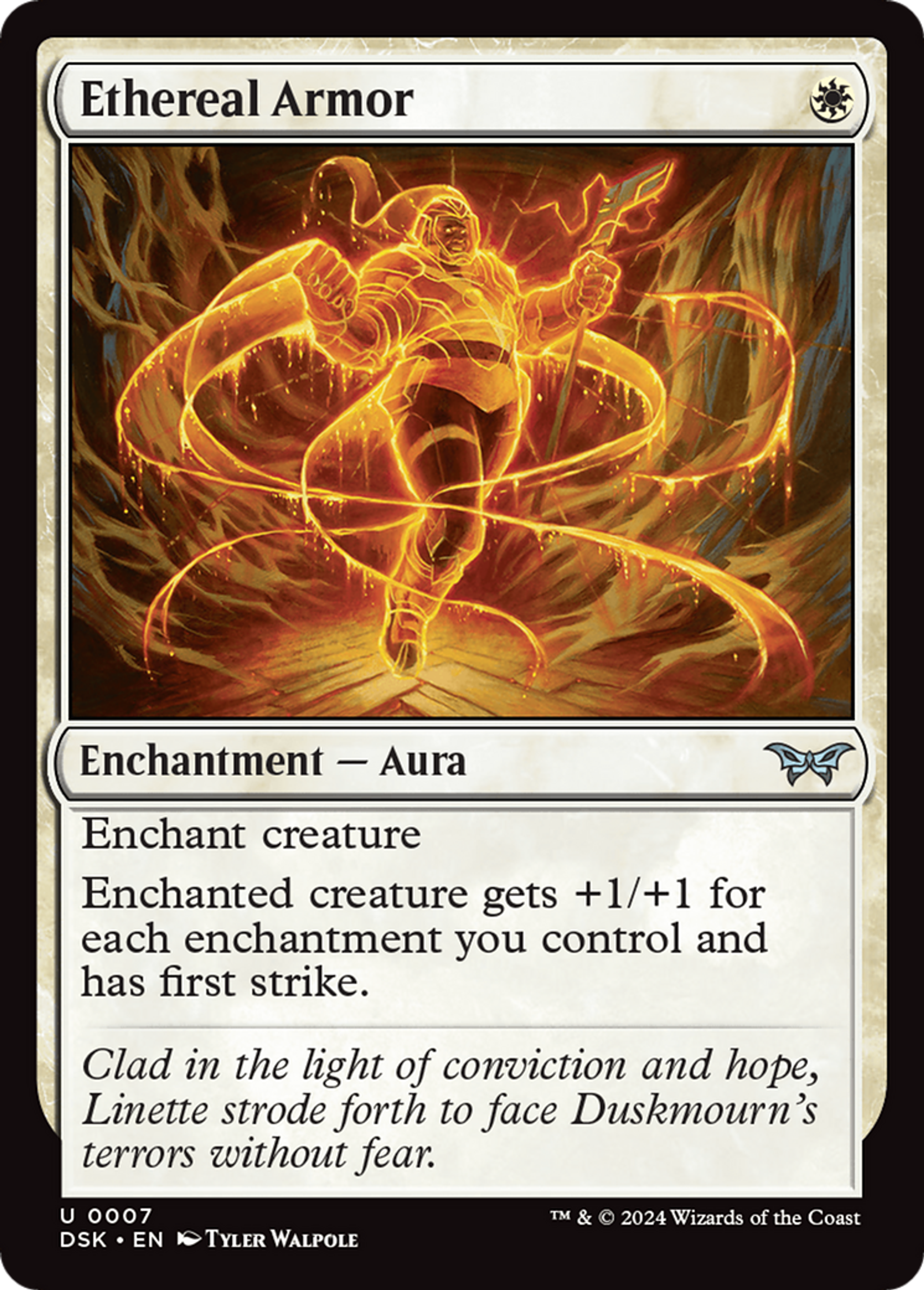 Armure éthérée — Duskmourn: House of Horror — Magic: The Gathering