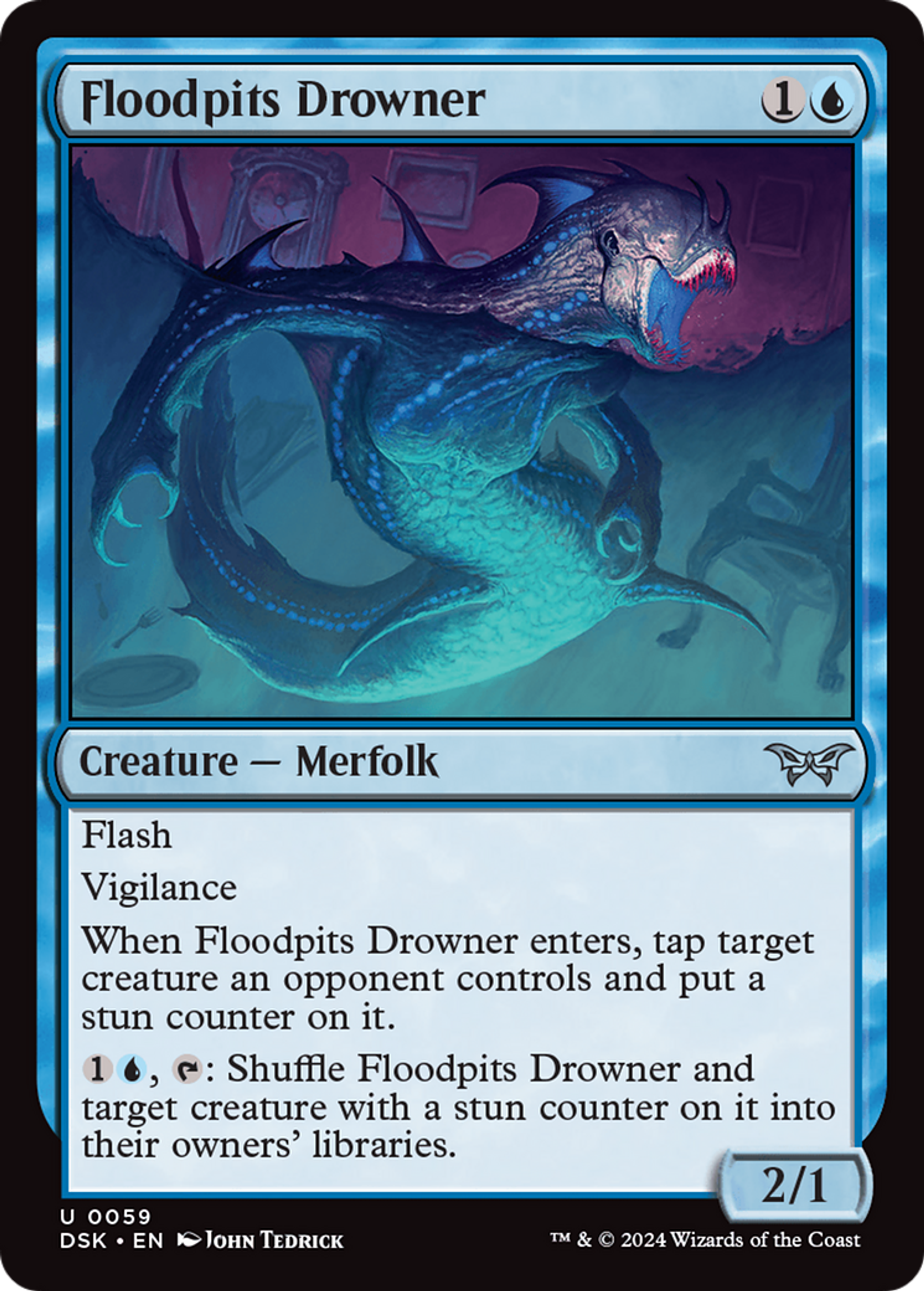 Floodpits Drowner — Duskmourn: House of Horror — Magic: The Gathering