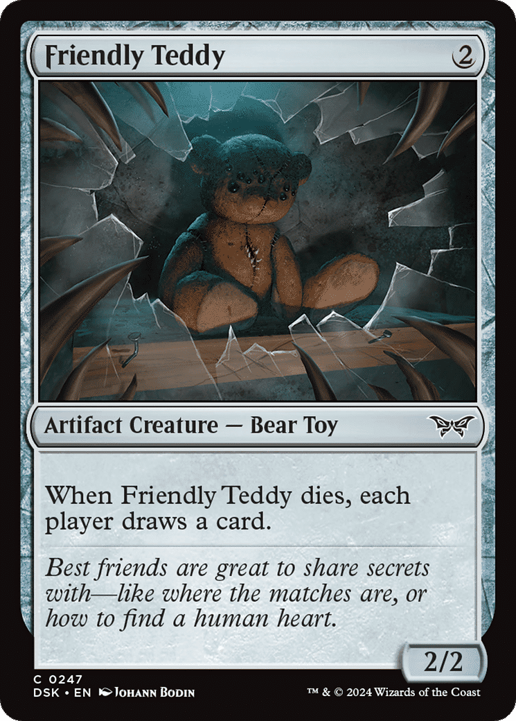 Friendly Teddy — Duskmourn: House of Horror — Magic: The Gathering