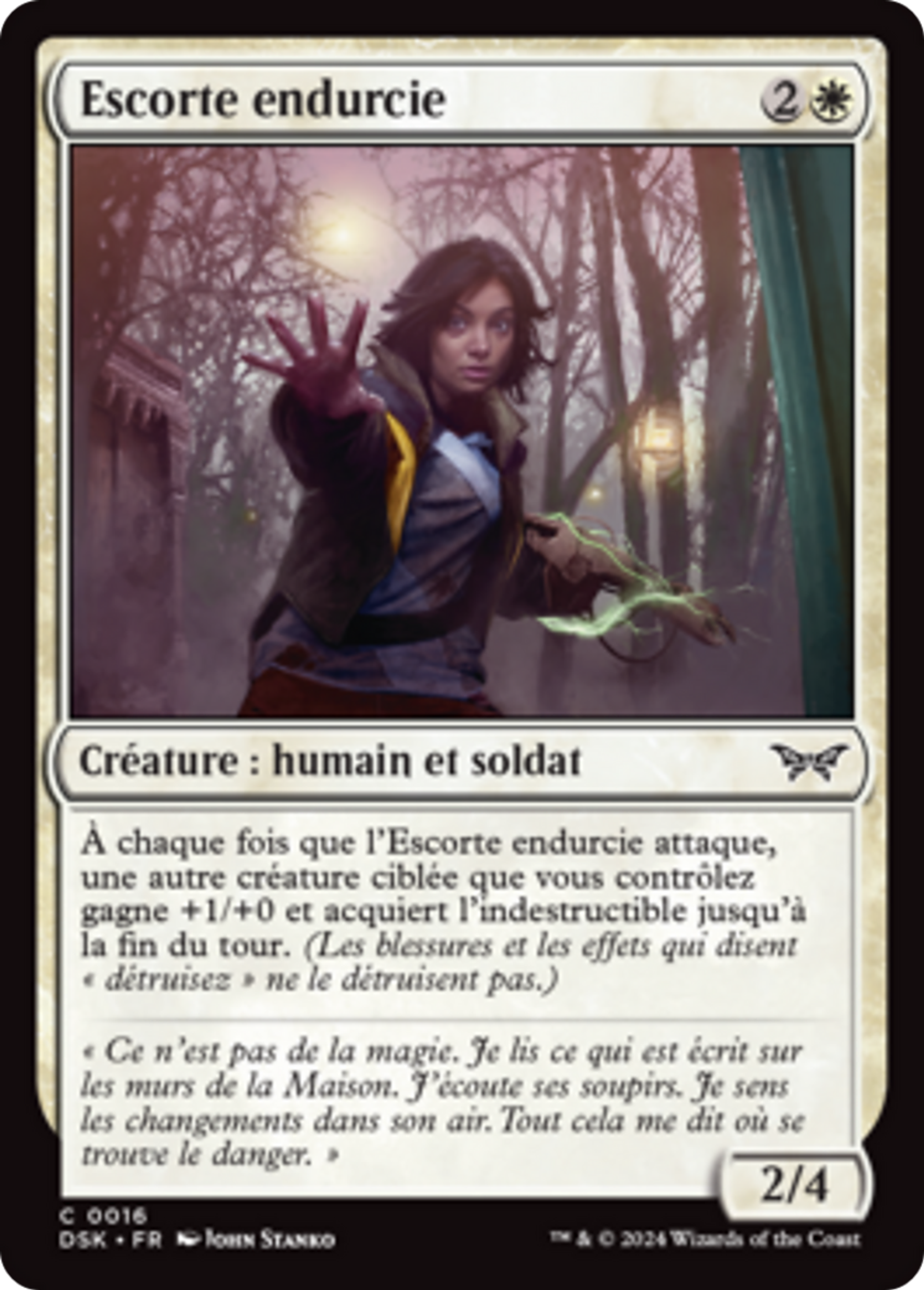 Escorte endurcie — Duskmourn: House of Horror — Magic: The Gathering
