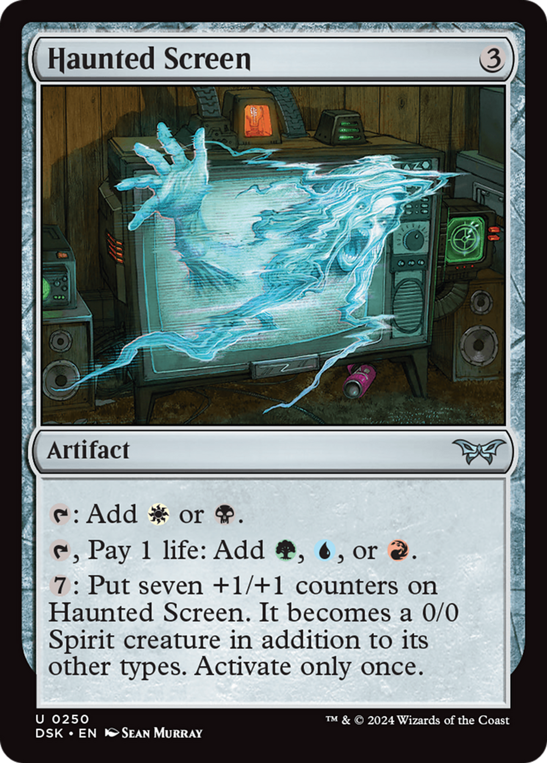 Écran hanté — Duskmourn: House of Horror — Magic: The Gathering