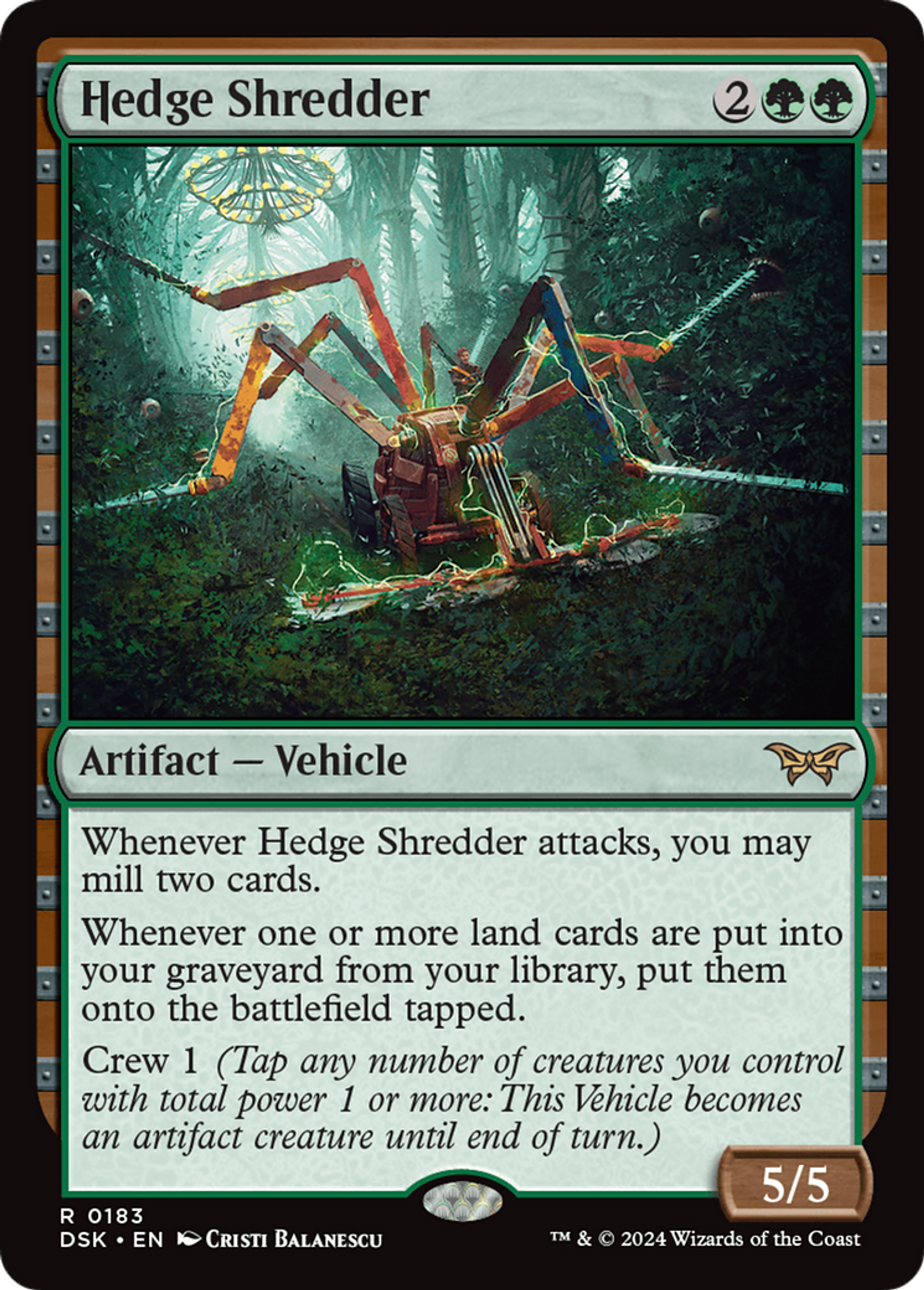 Déchiqueteuse de haies — Duskmourn: House of Horror — Magic: The Gathering