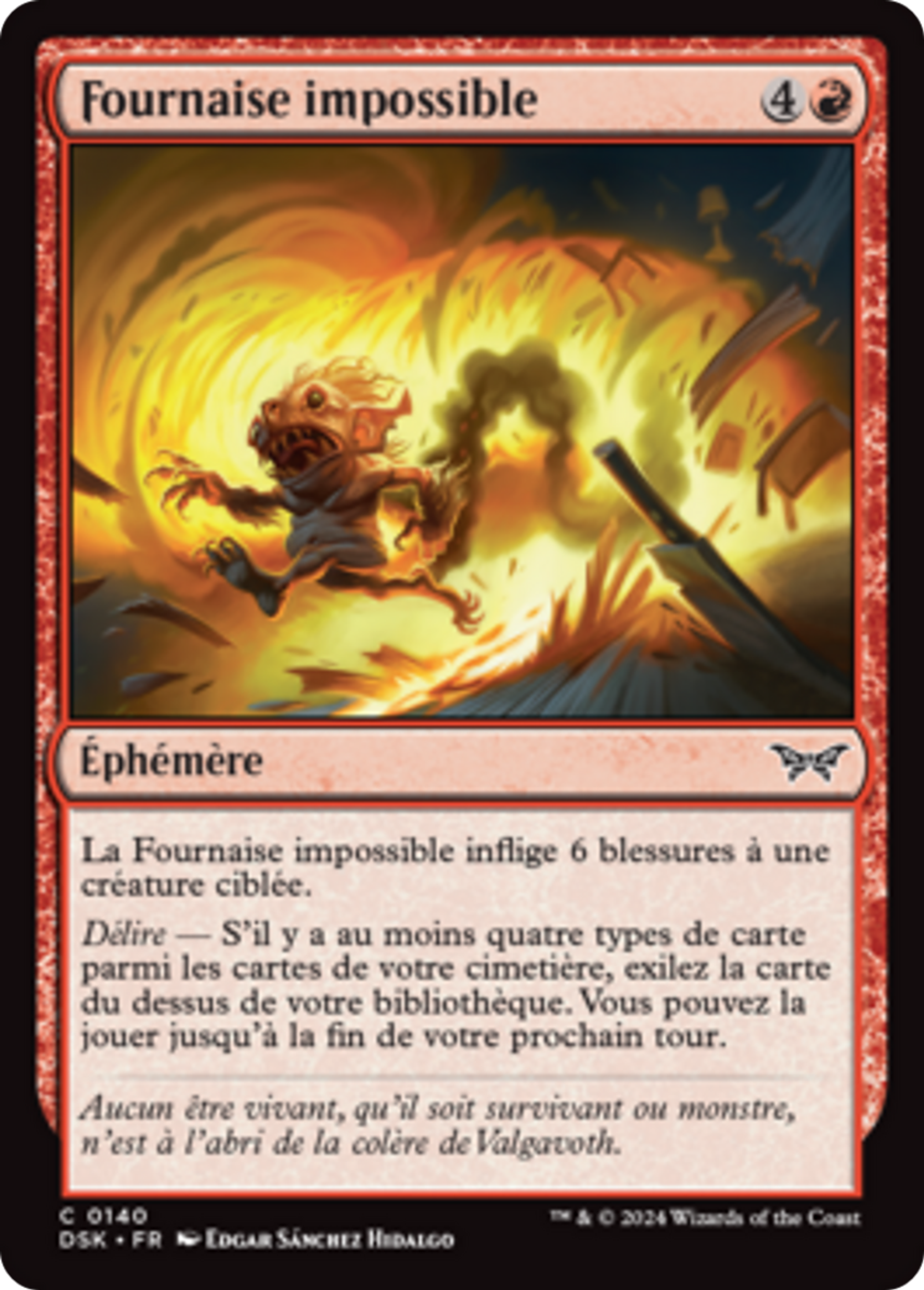 Fournaise impossible — Duskmourn: House of Horror — Magic: The Gathering