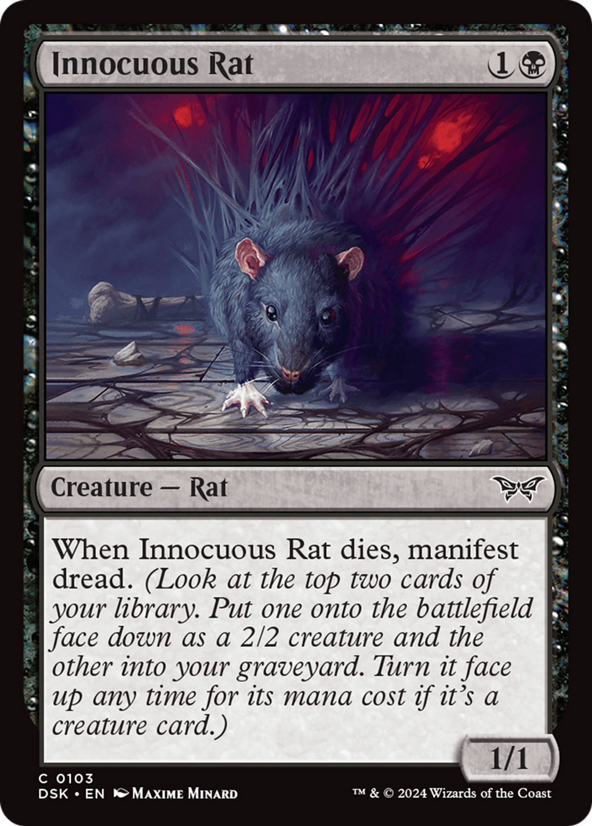 Rat inoffensif — Duskmourn: House of Horror — Magic: The Gathering