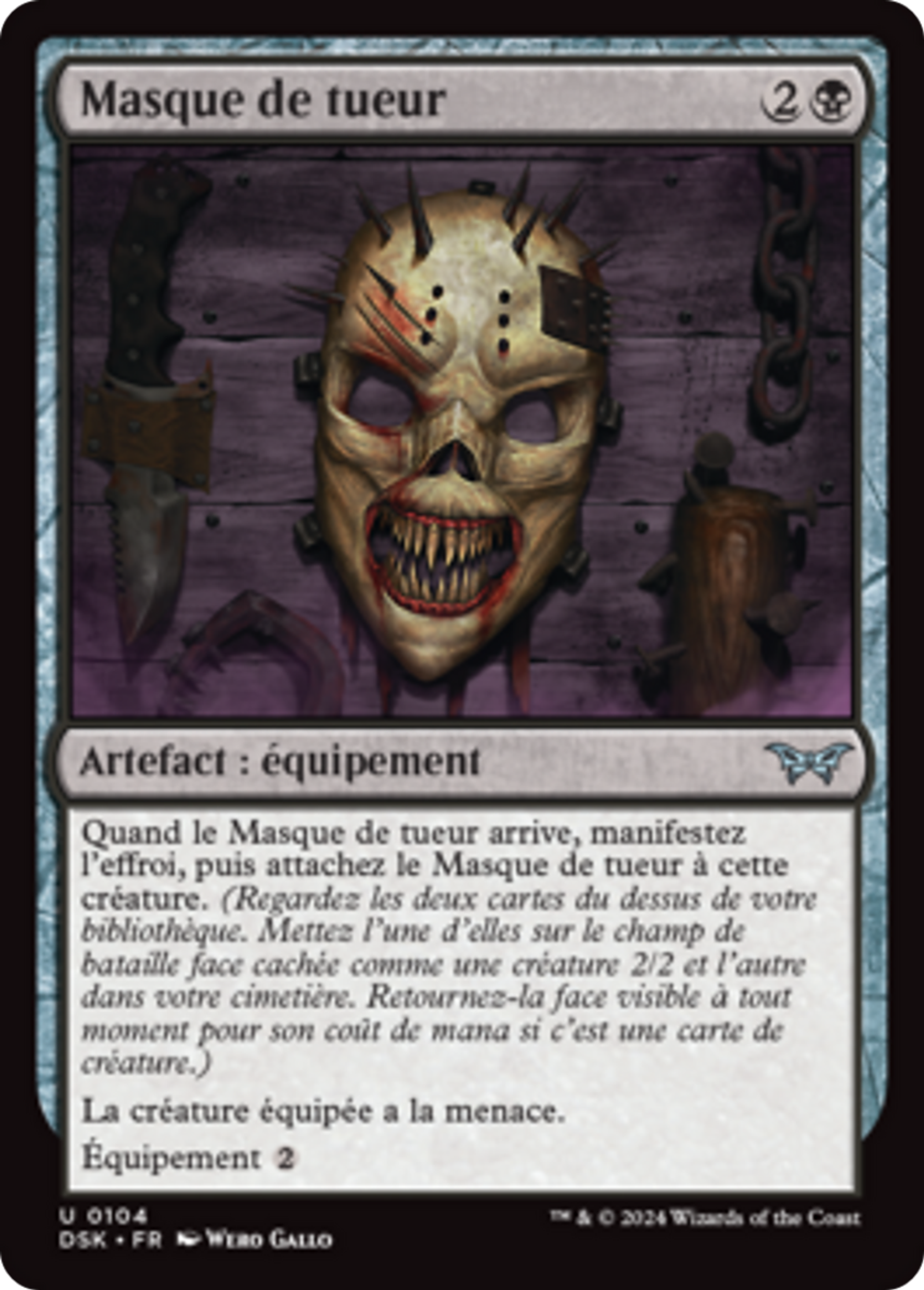 Masque de tueur — Duskmourn: House of Horror — Magic: The Gathering