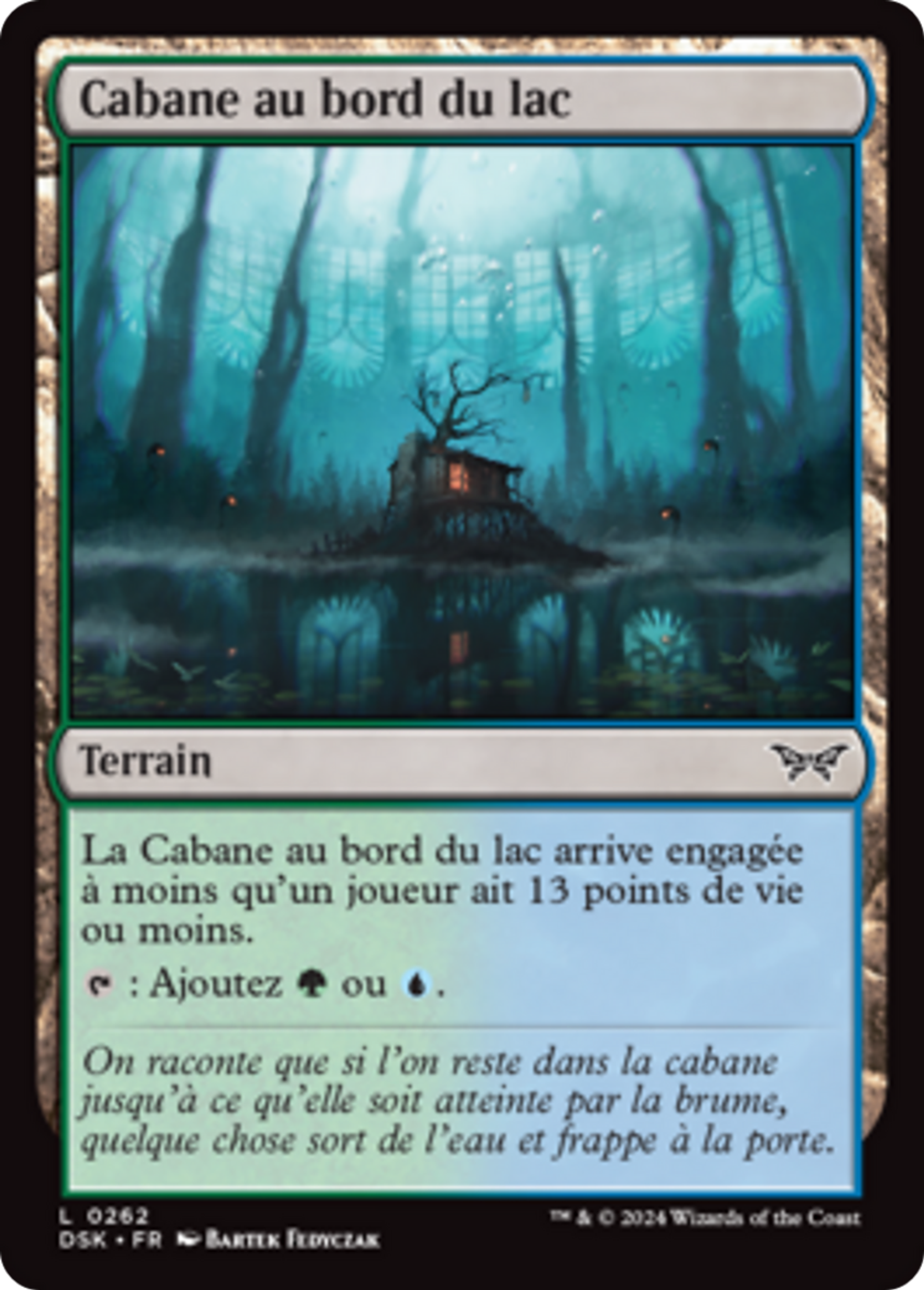 Cabane au bord du lac — Duskmourn: House of Horror — Magic: The Gathering