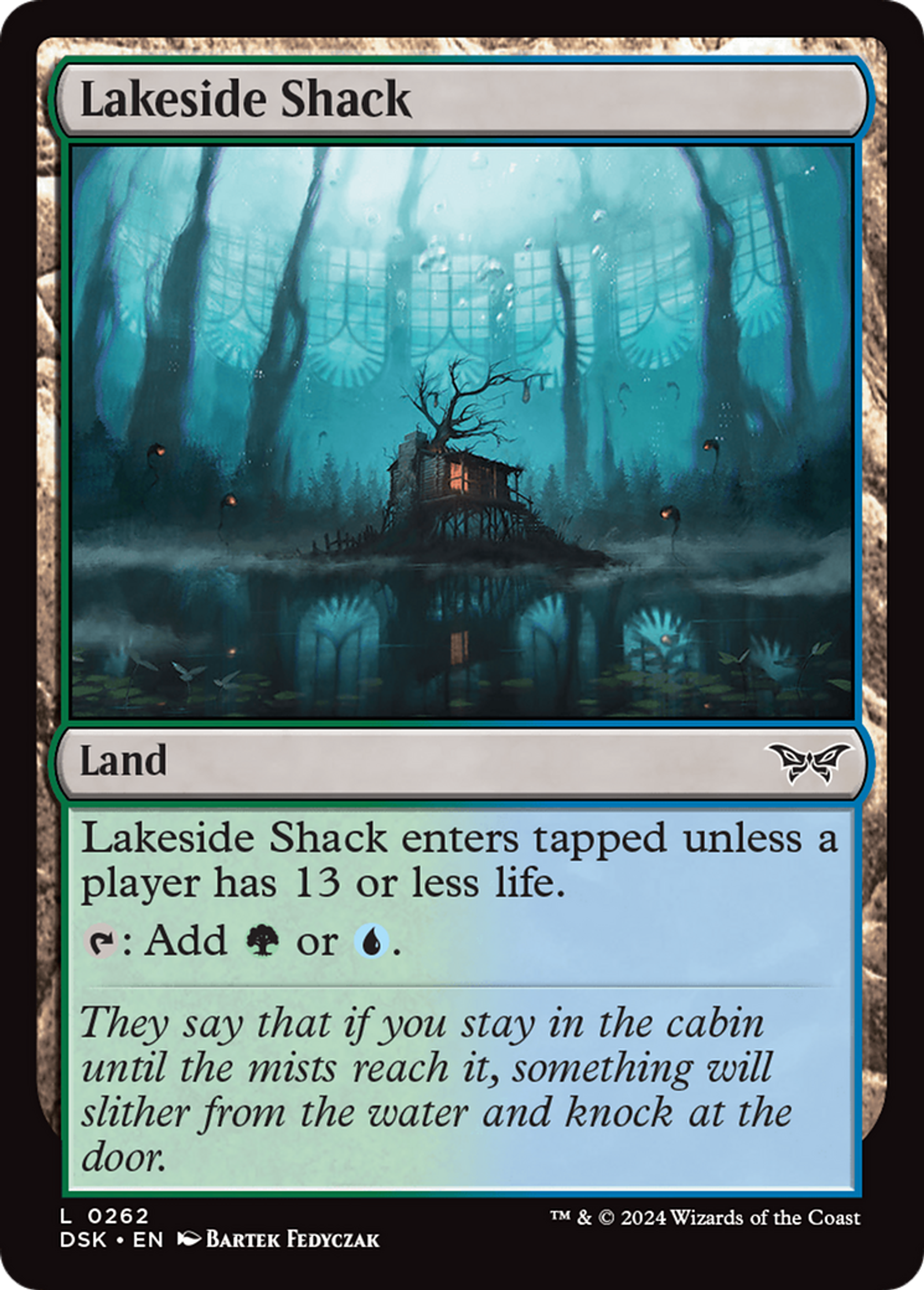 Cabane au bord du lac — Duskmourn: House of Horror — Magic: The Gathering