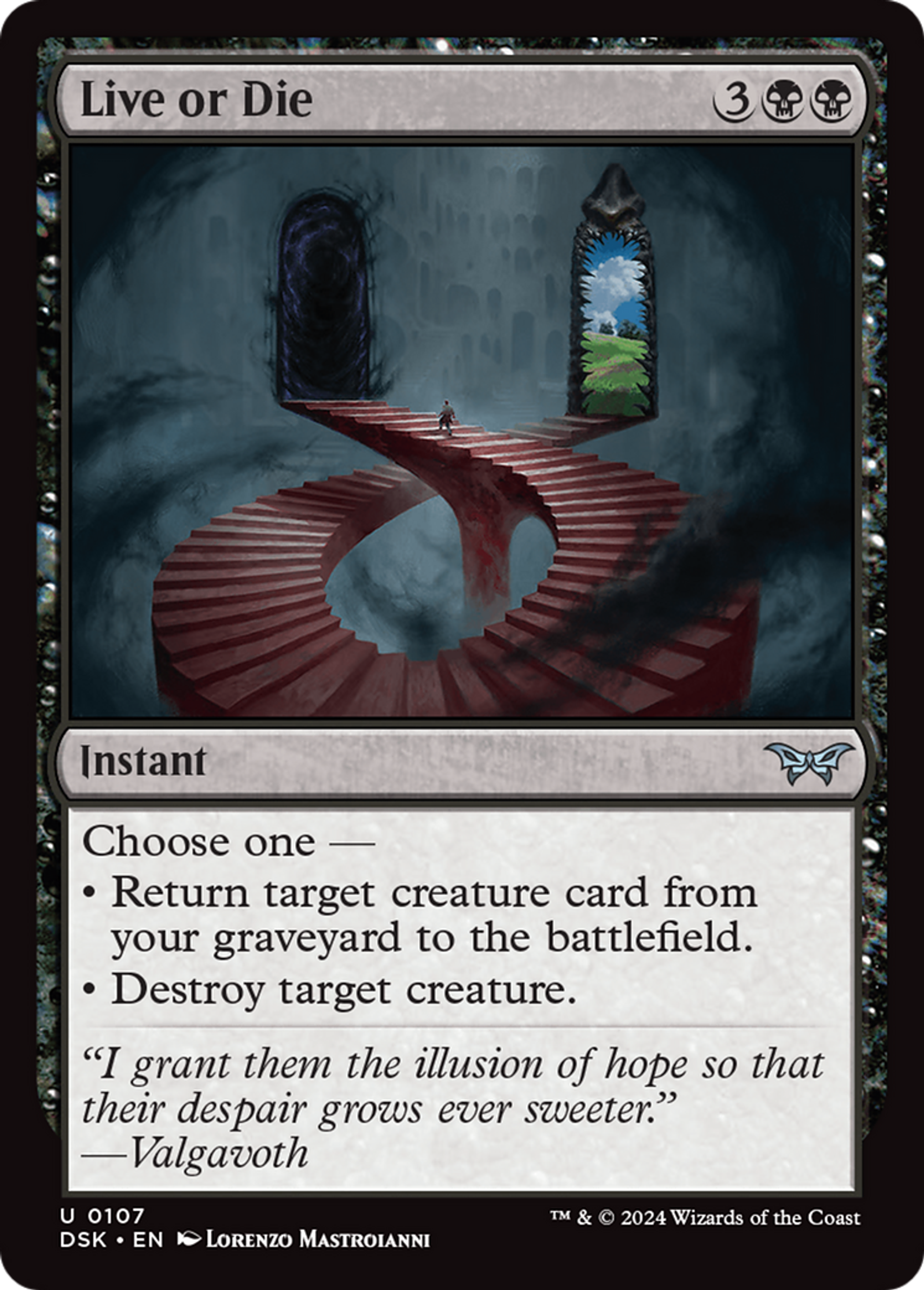 Vivre ou mourir — Duskmourn: House of Horror — Magic: The Gathering