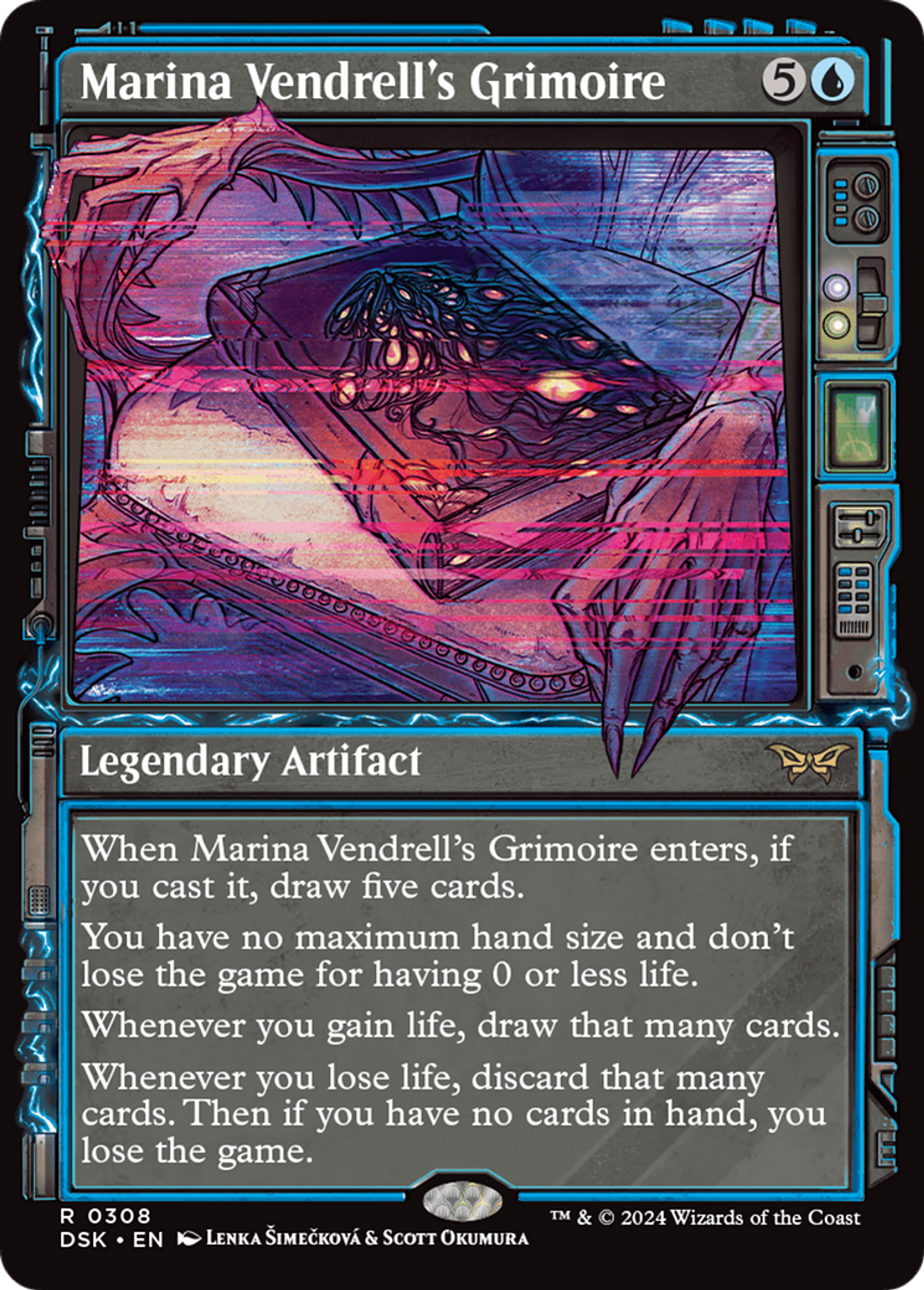 Grimoire de Marina Vendrell — Duskmourn: House of Horror — Magic: The Gathering
