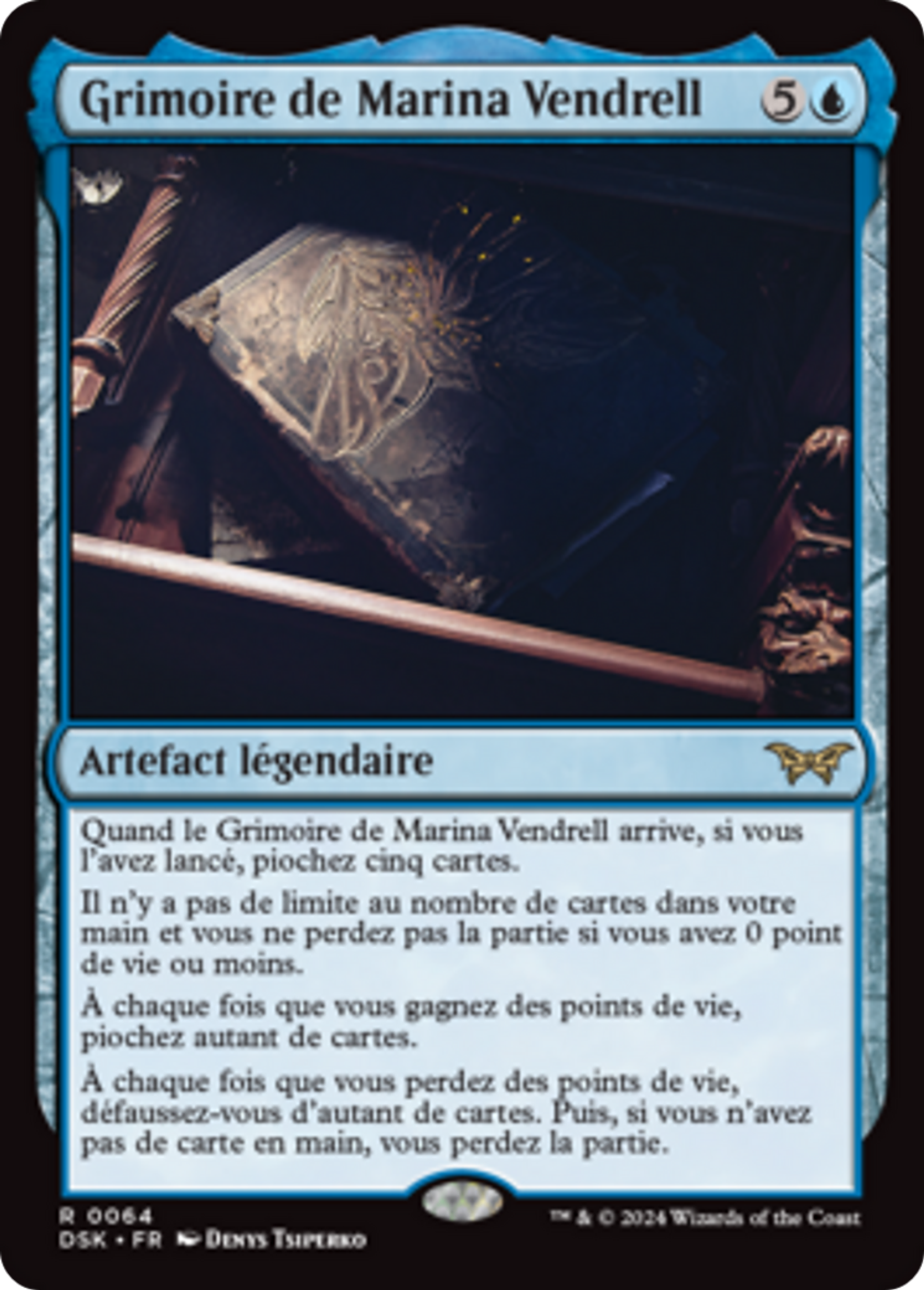 Grimoire de Marina Vendrell — Duskmourn: House of Horror — Magic: The Gathering