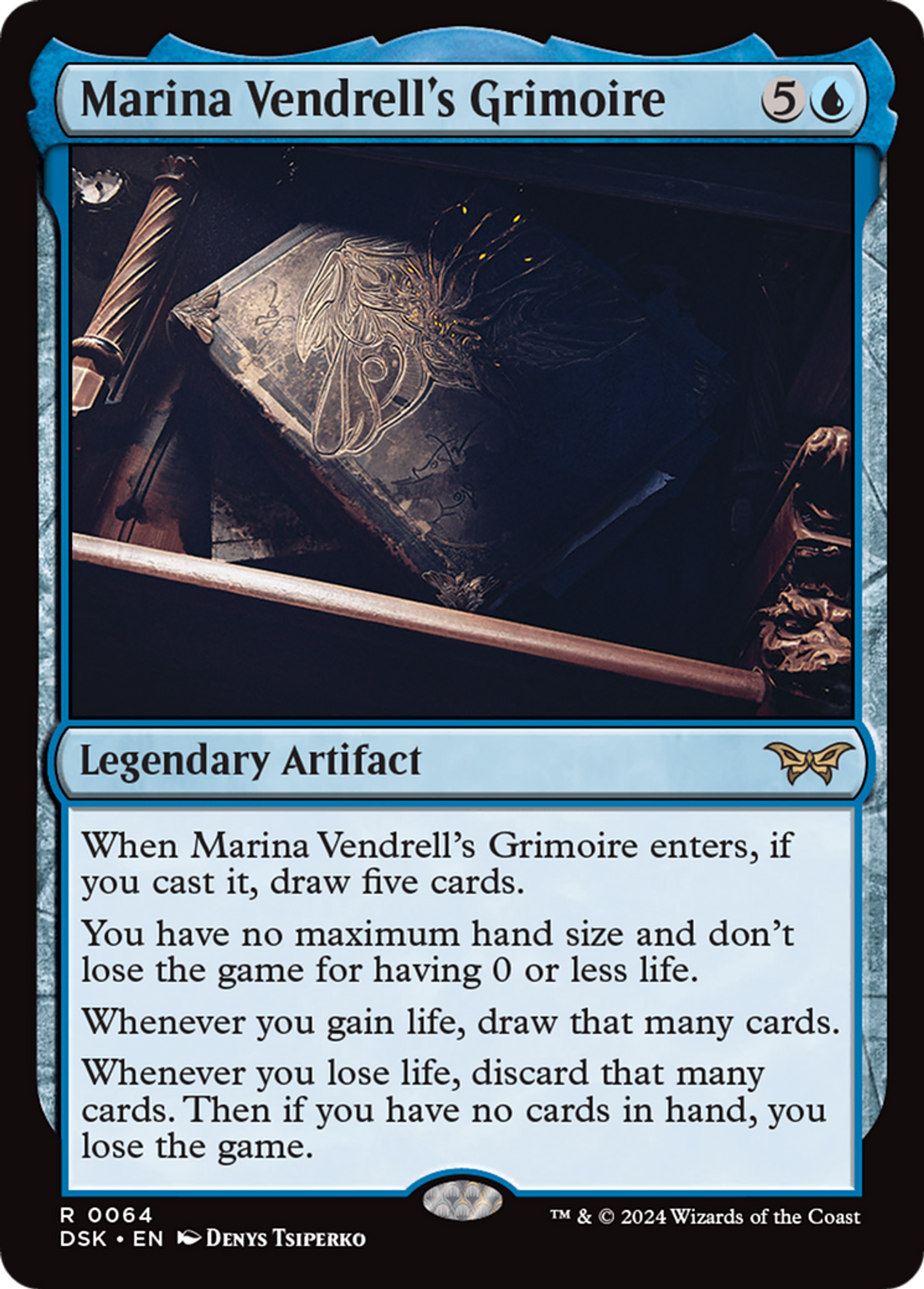 Marina Vendrell's Grimoire — Duskmourn: House of Horror — Magic: The Gathering