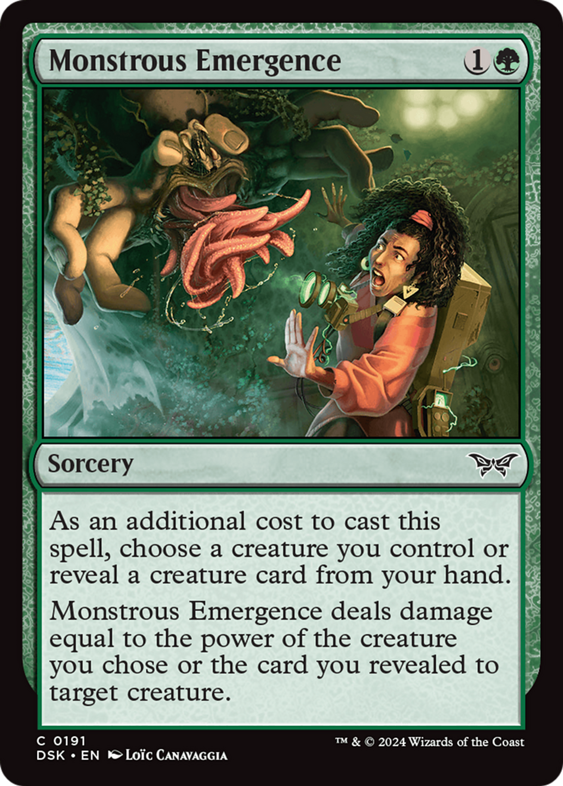 Monstrous Emergence — Duskmourn: House of Horror — Magic: The Gathering