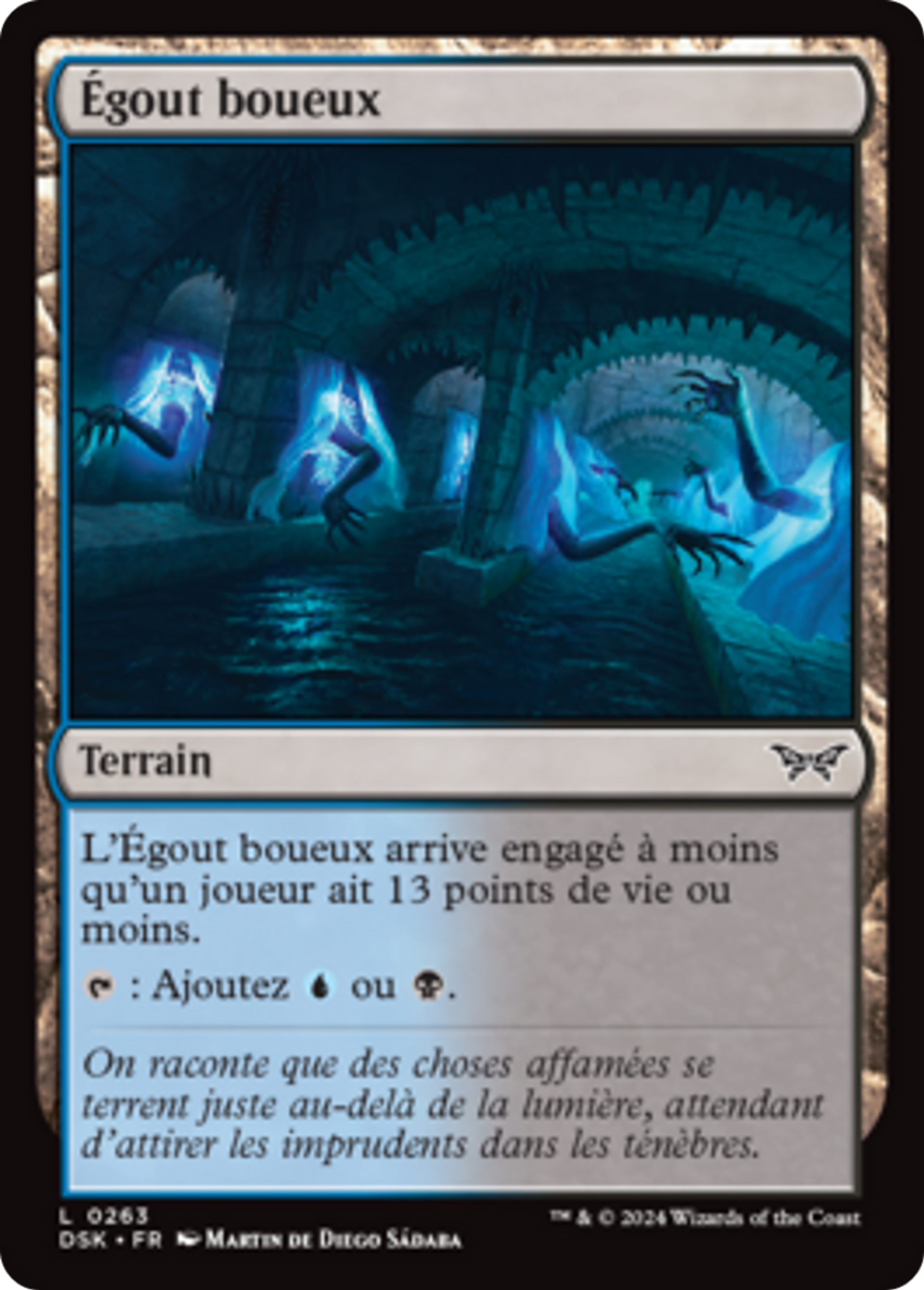 Égout boueux — Duskmourn: House of Horror — Magic: The Gathering