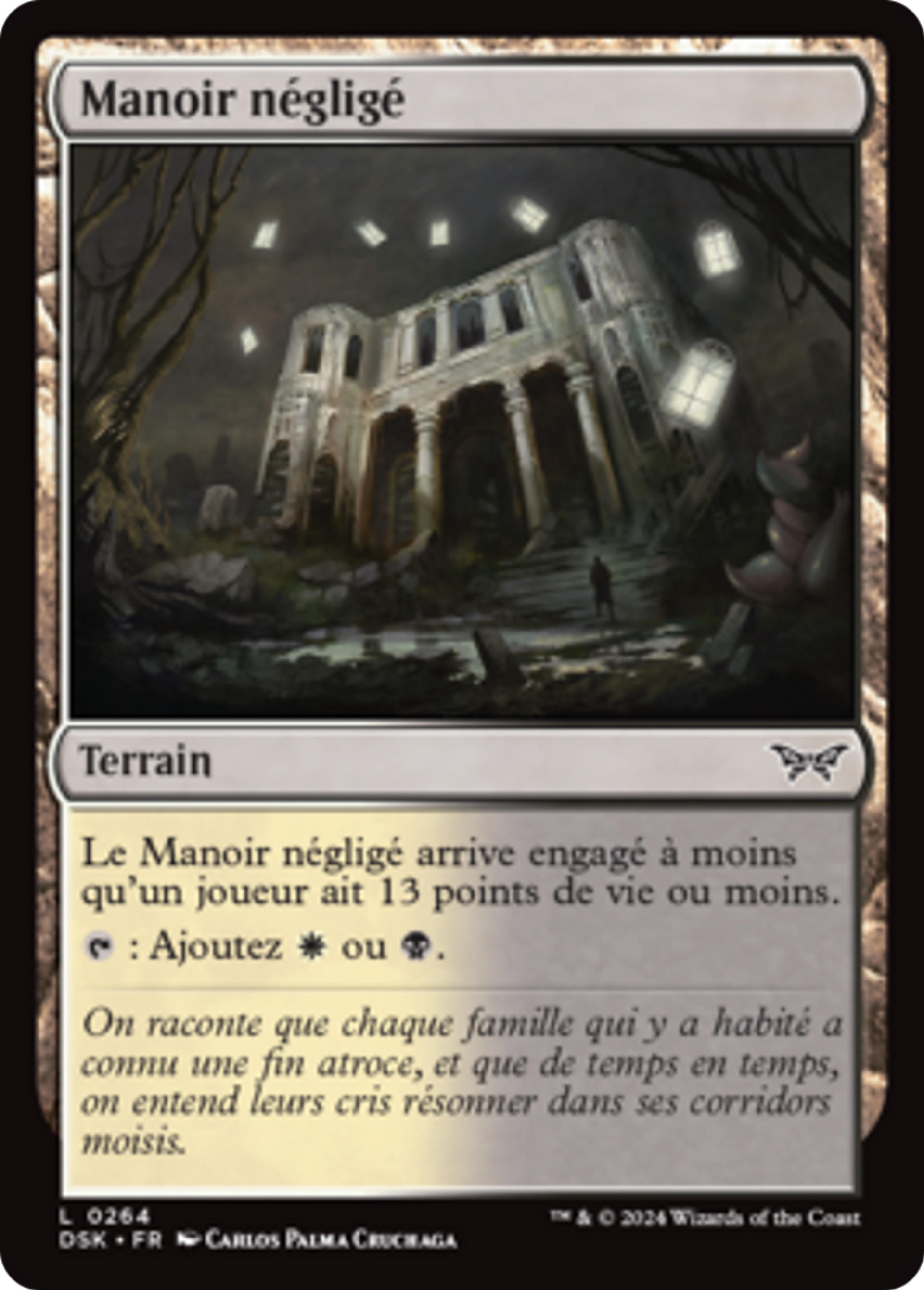 Manoir négligé — Duskmourn: House of Horror — Magic: The Gathering