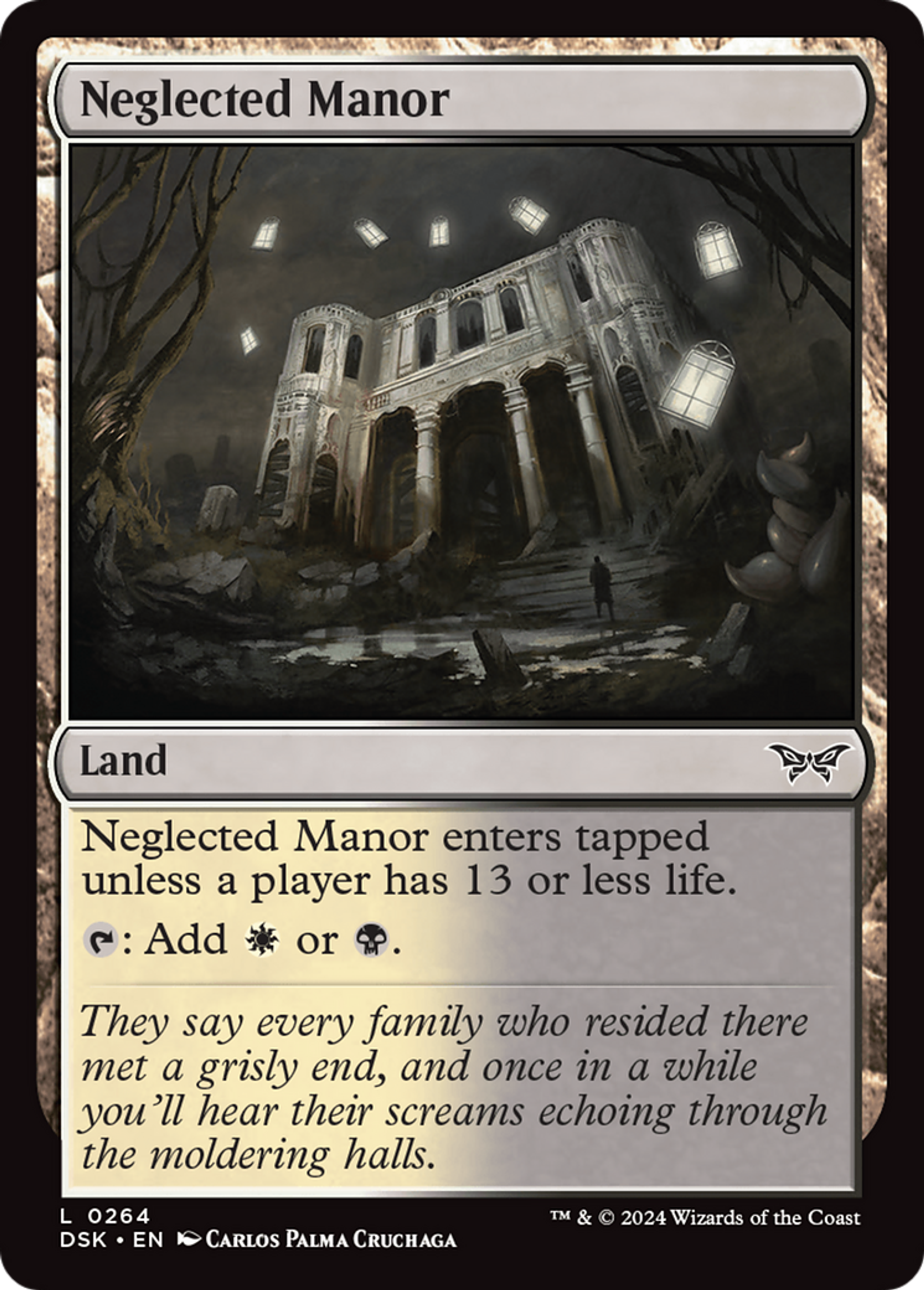 Manoir négligé — Duskmourn: House of Horror — Magic: The Gathering