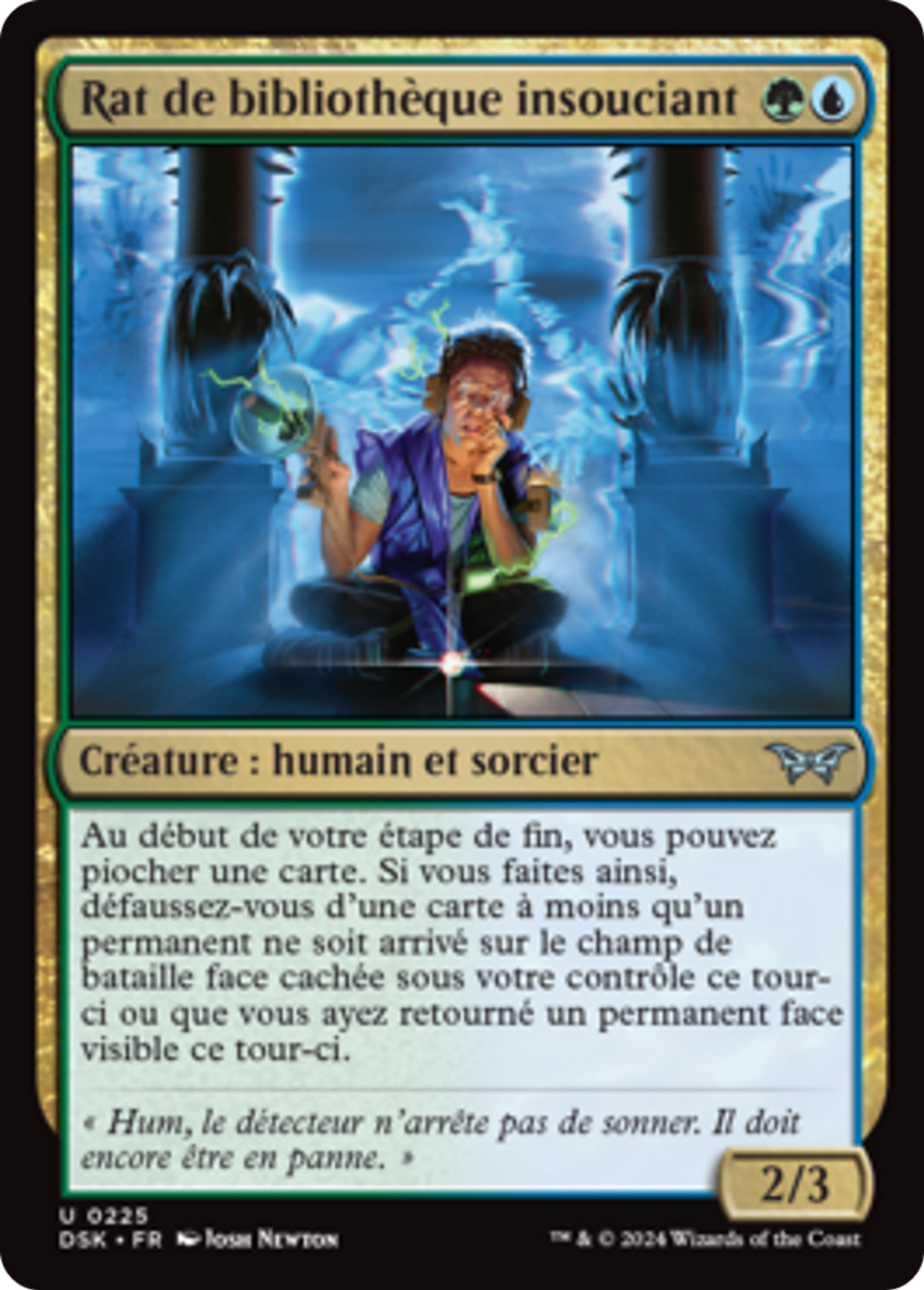Rat de bibliothèque insouciant — Duskmourn: House of Horror — Magic: The Gathering