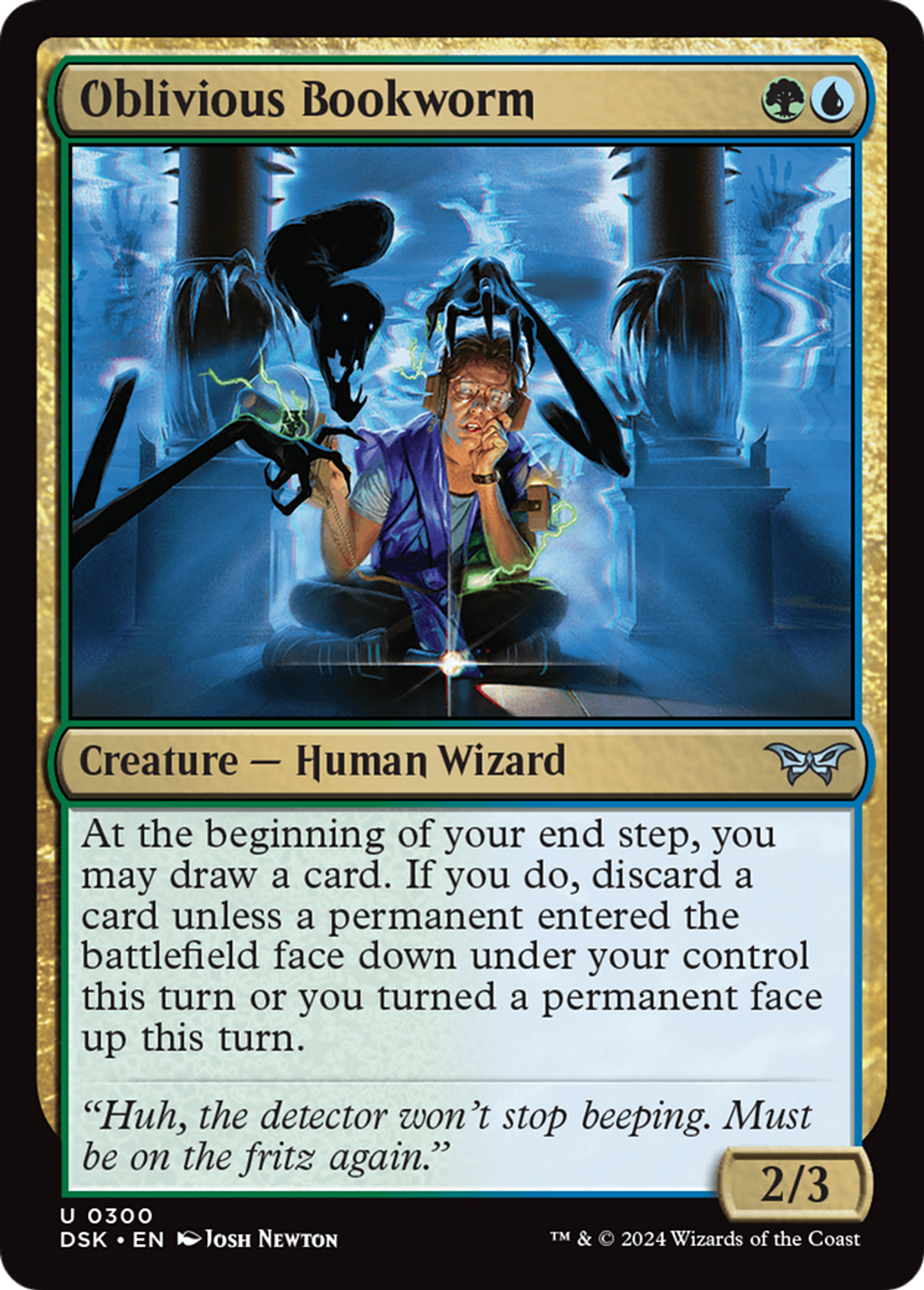 Rat de bibliothèque insouciant — Duskmourn: House of Horror — Magic: The Gathering
